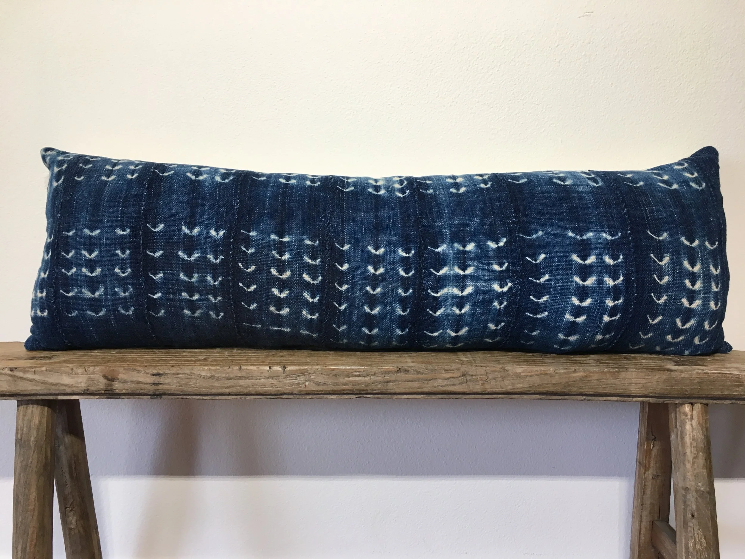 Vintage Indigo Lumbar no. 101