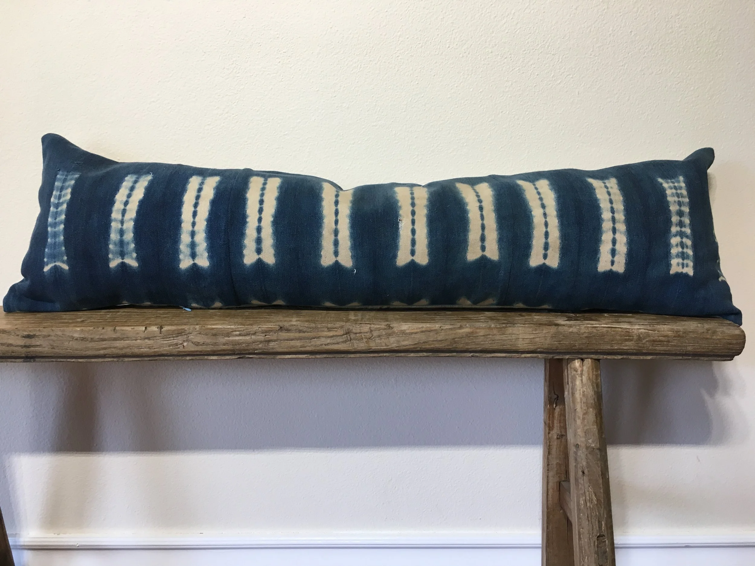 Vintage Indigo Lumbar no. 103
