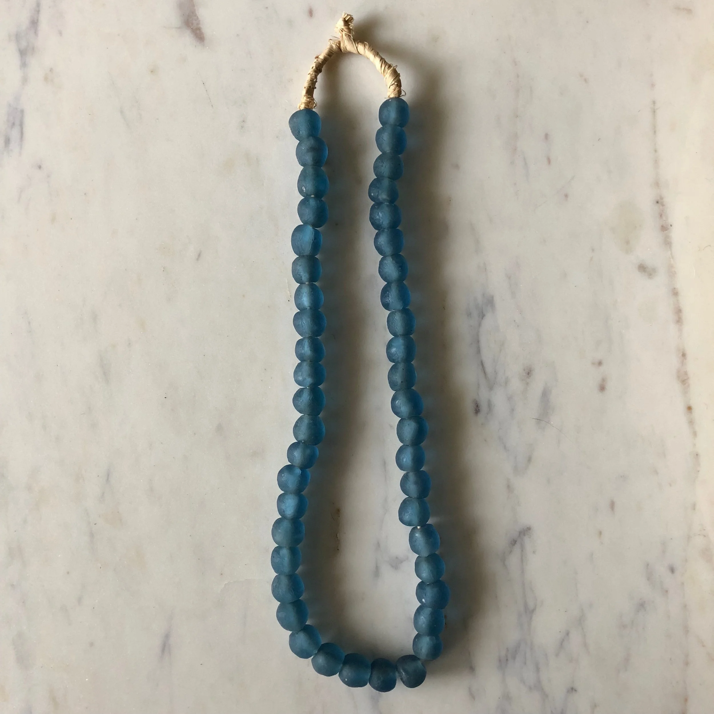 African Glass Beads - Indigo Blue