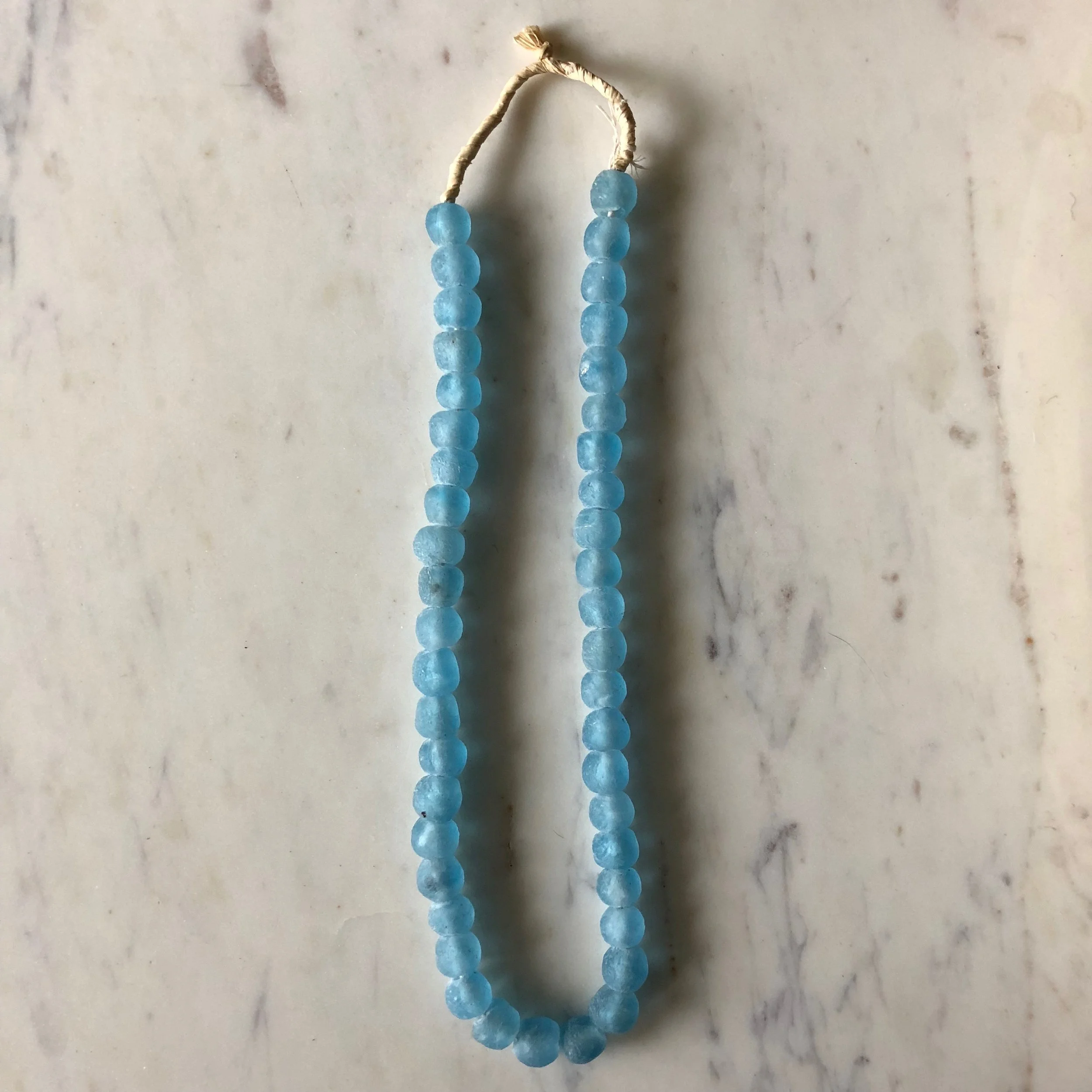 African Glass Beads - Sky Blue