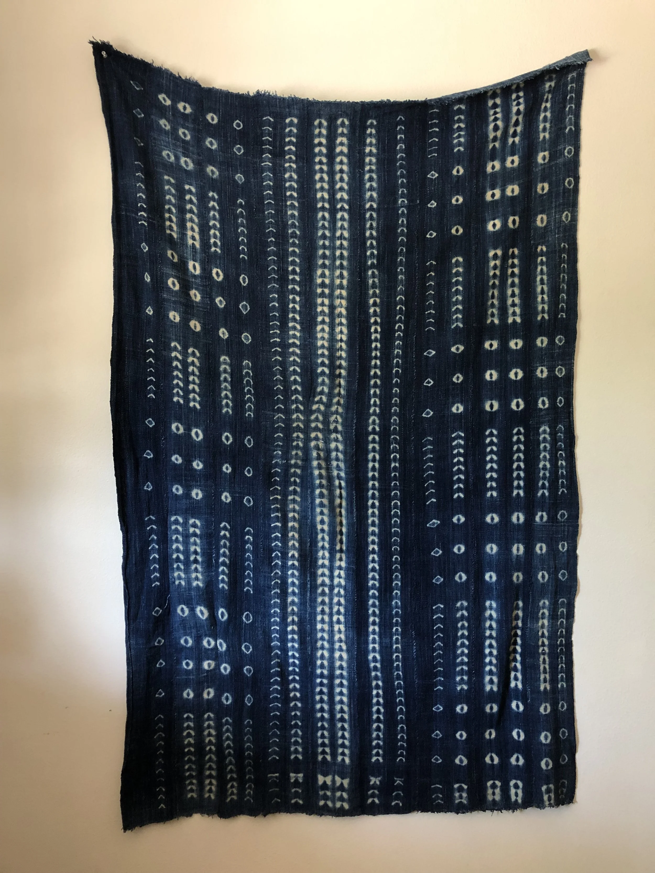 Vintage Indigo Mudcloth No. 108