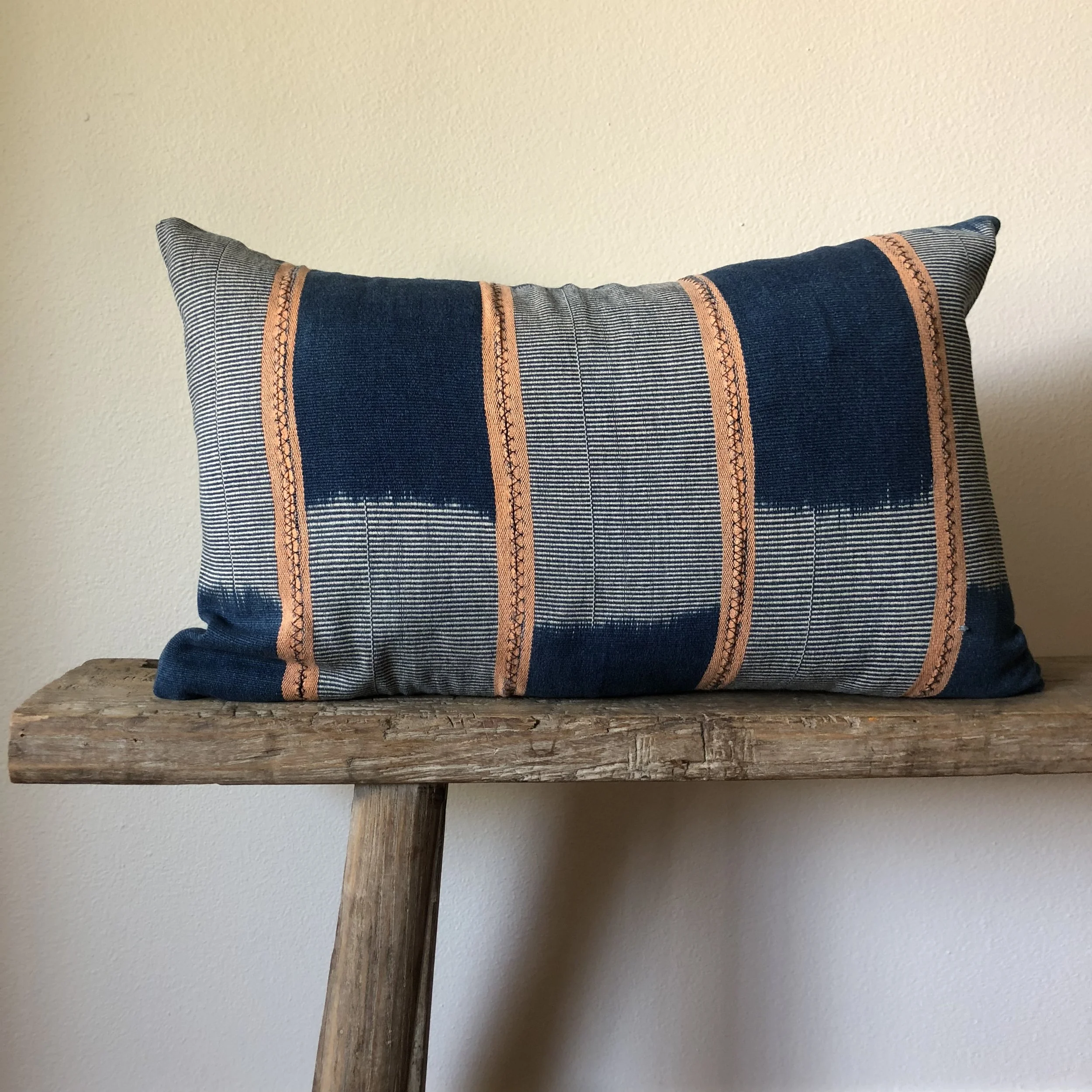 Vintage Indigo Pillow no. 106