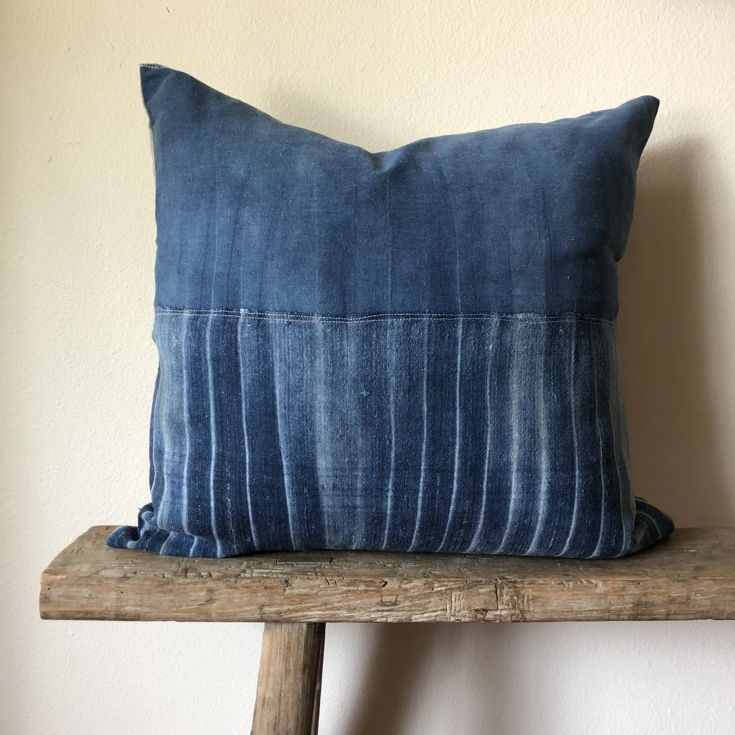 Vintage Indigo Pillow no. 105