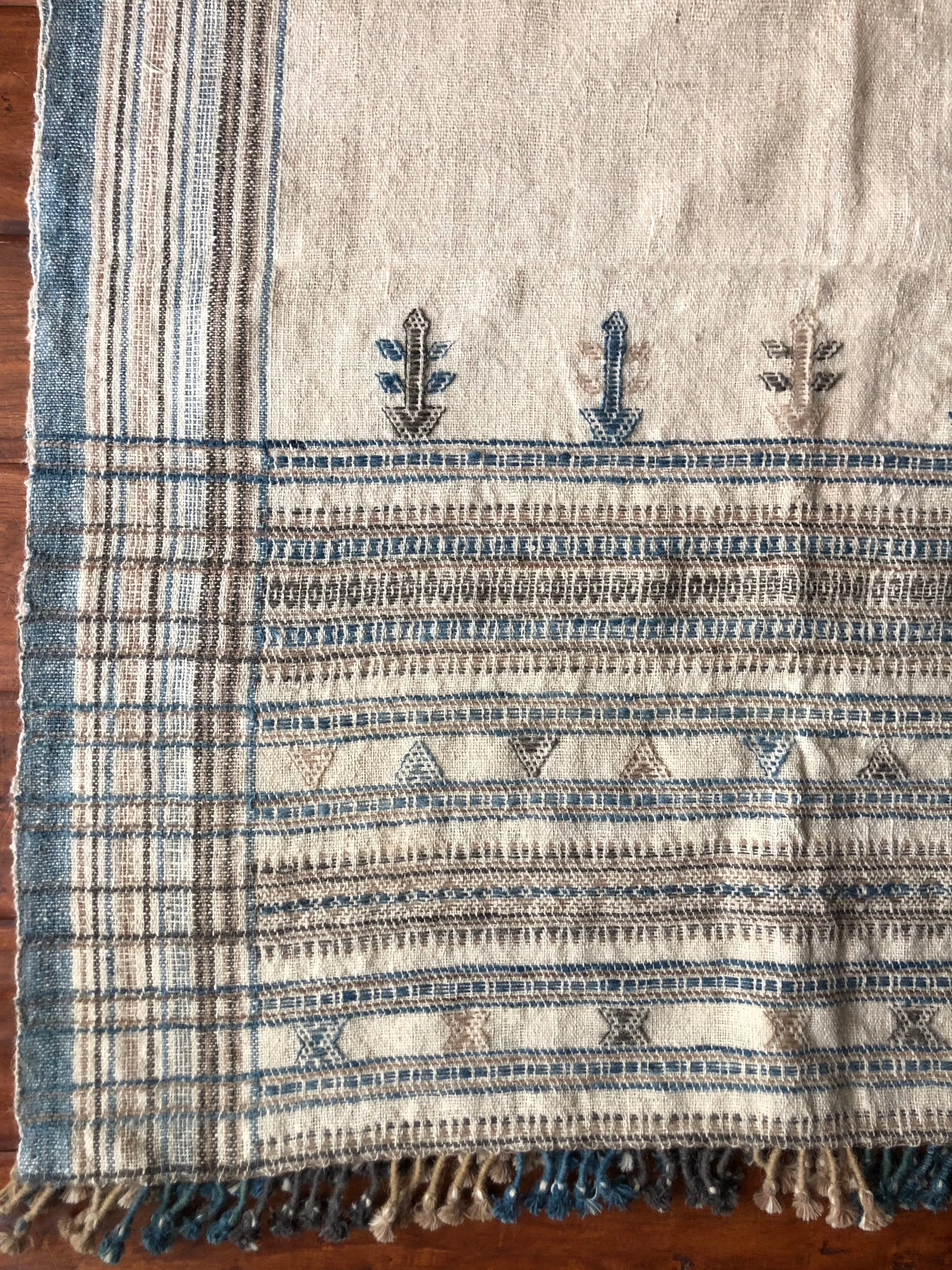 Vintage Wool Tribal Throw