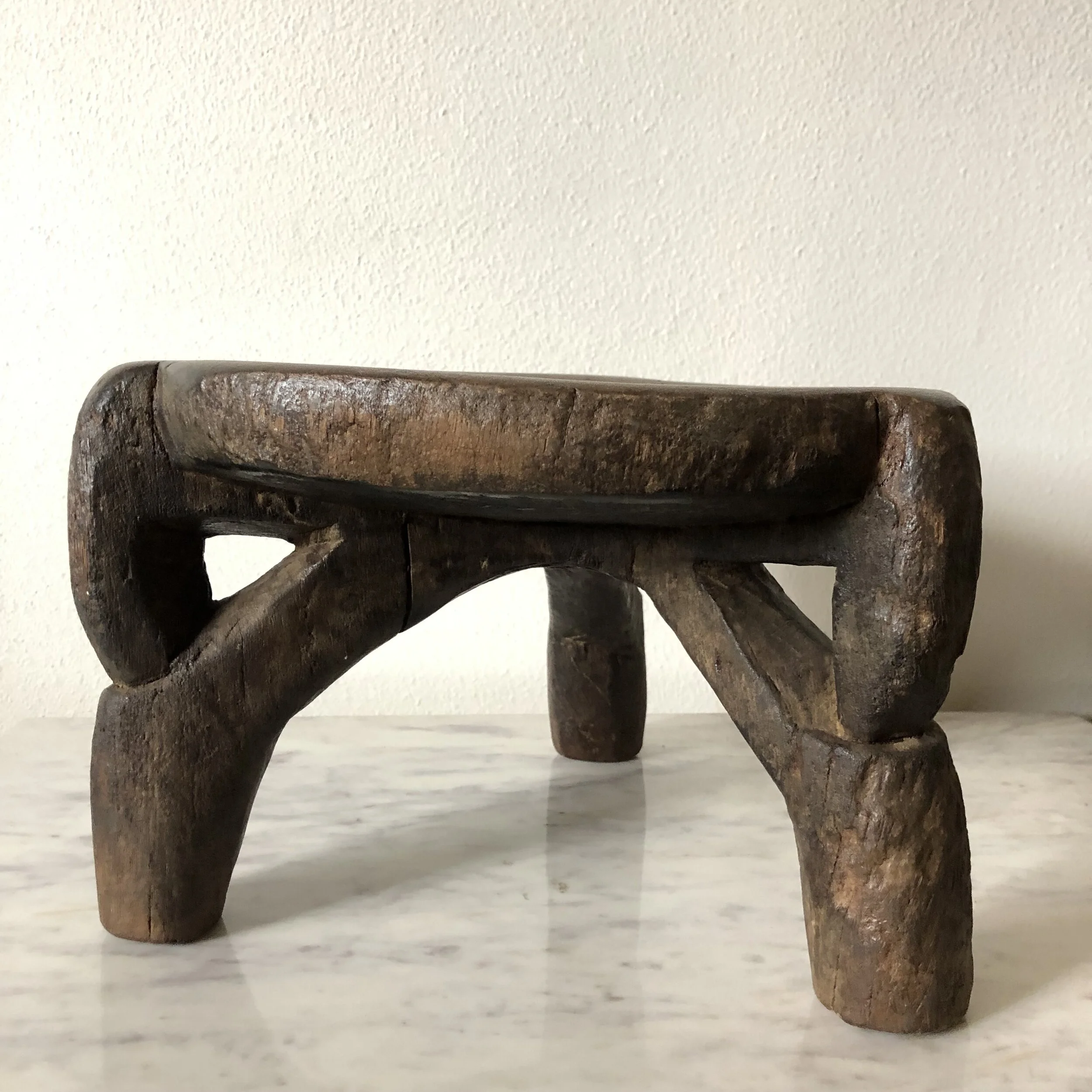 Vintage African Gogo stool - large