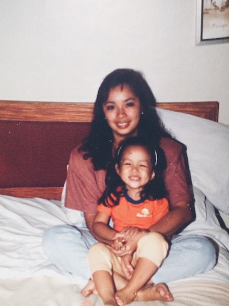 My mom and me; circa 1989.