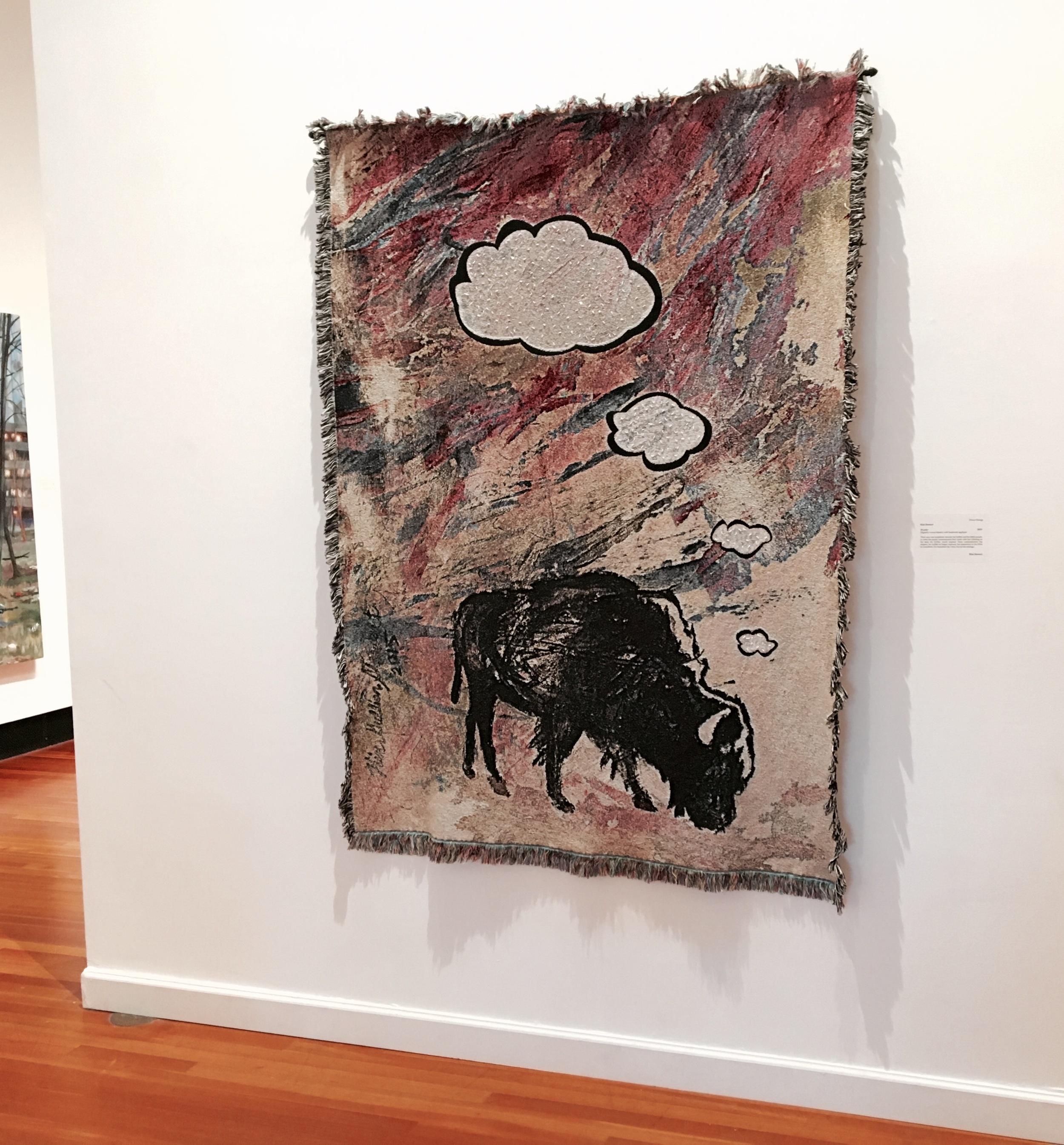 'Wonder' blanket on display at Two Rivers Gallery during the Voice show.