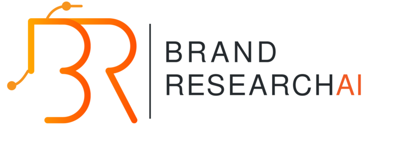 Brand Research AI logo with connected insight nodes