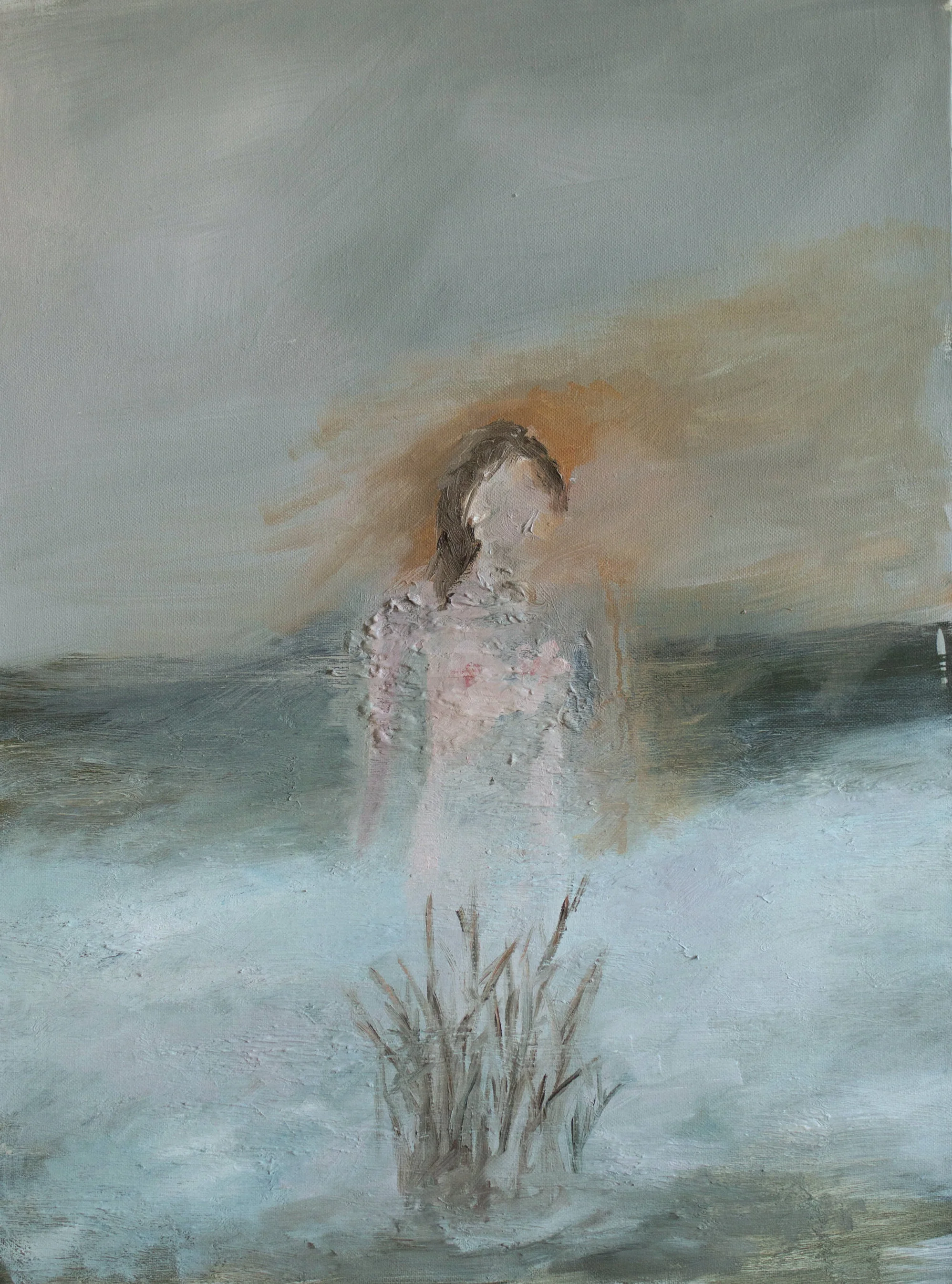 (all of the leaves are pressed into the ground)