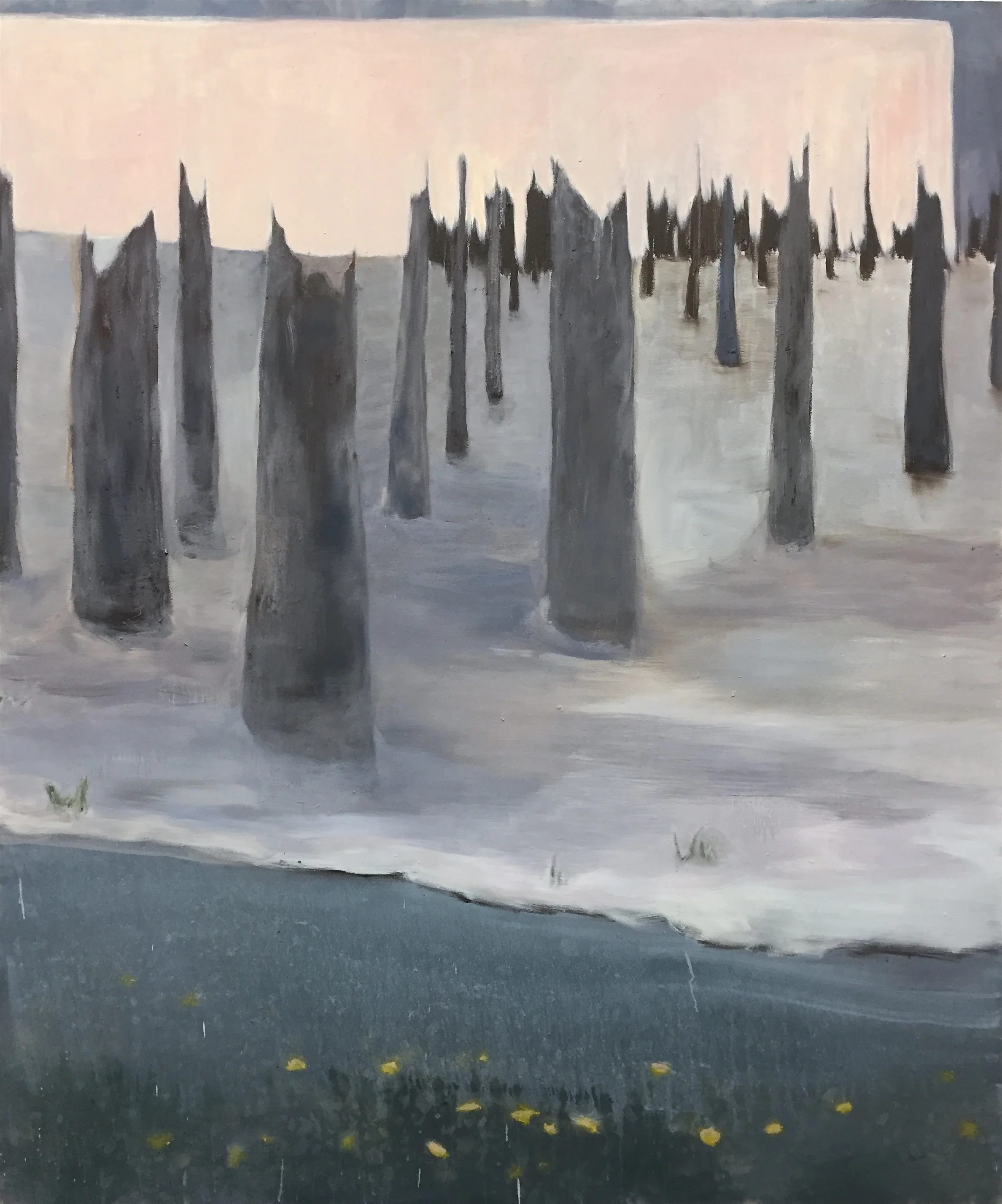  false spring  oil on canvas  60”x72” 