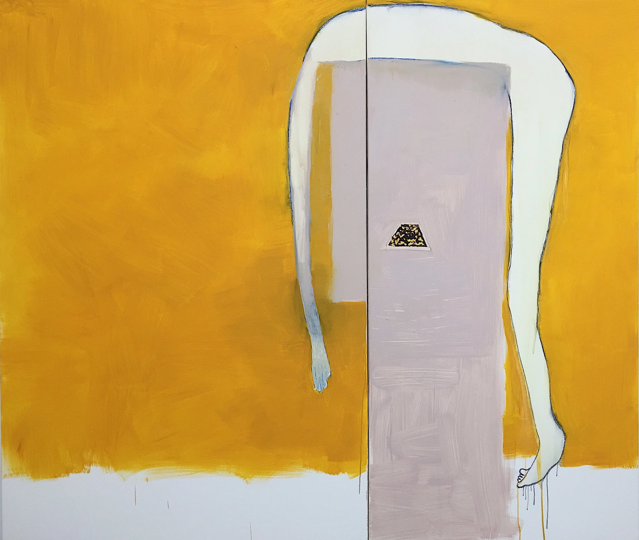  Such Hard Ground  oil, graphite, acrylic and pastel on canvas  72”x84” 