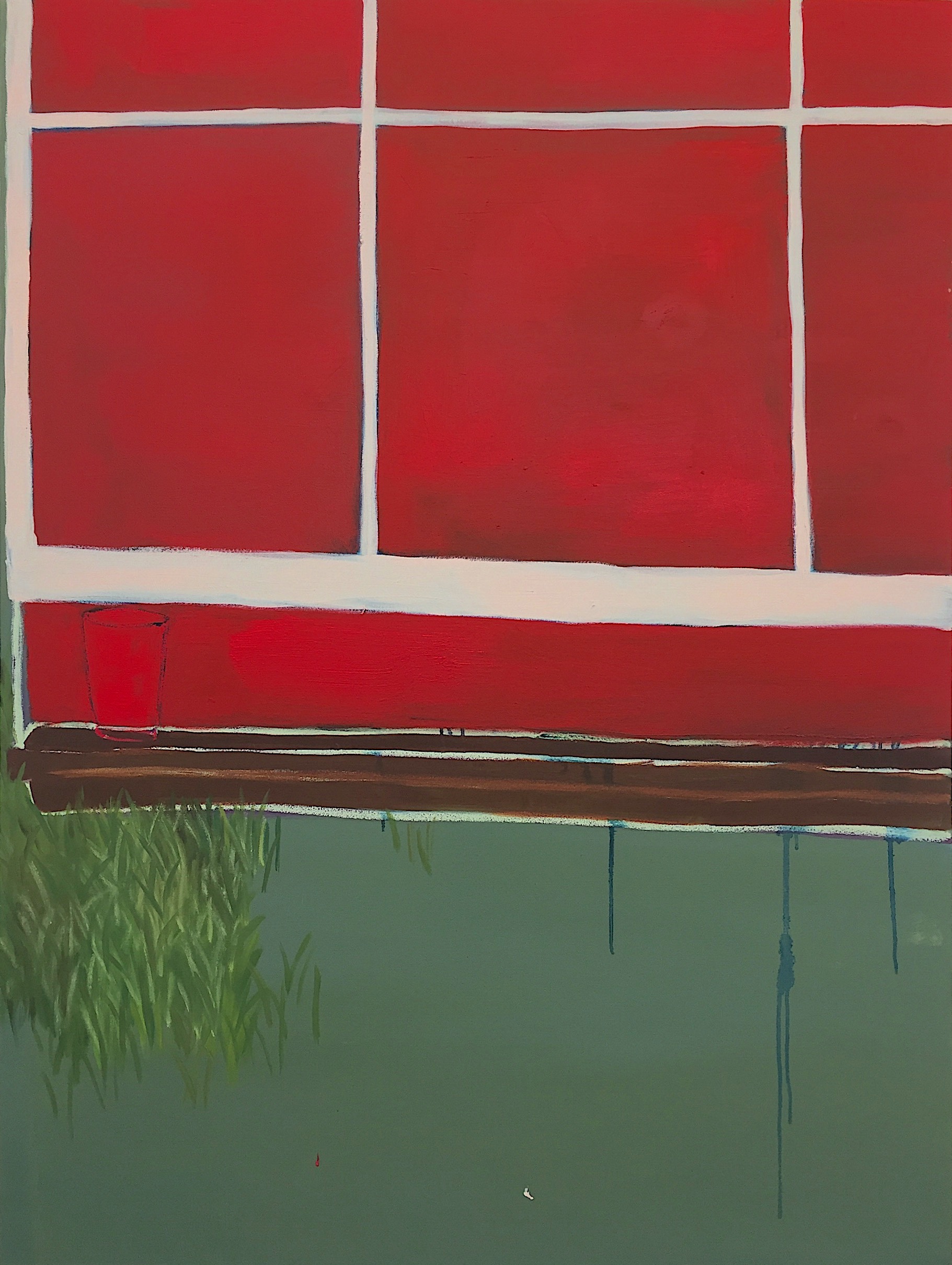  like August when the air is thick with the Holy Spirit’s sweat.   oil on canvas  48”x36” 