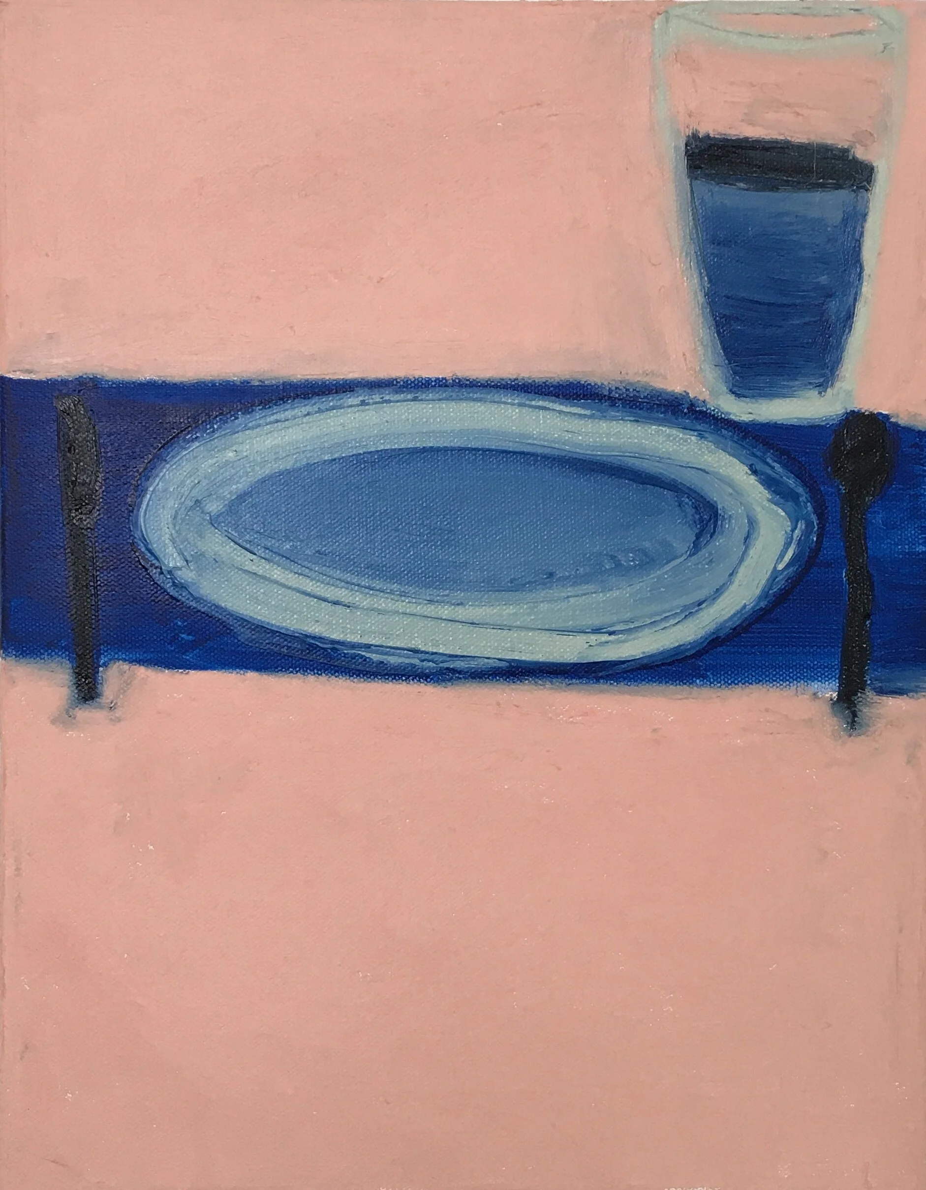  everything is a little stuck  oil on canvas  14”x11” 