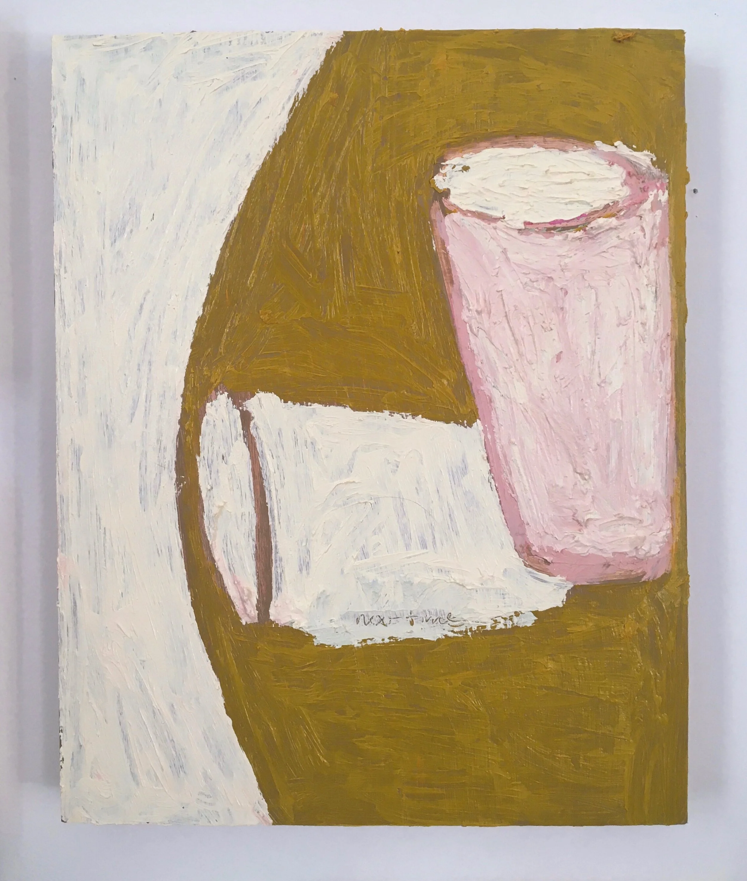  I want my shadow thicker in the next life  oil on panel, 10”x8” 