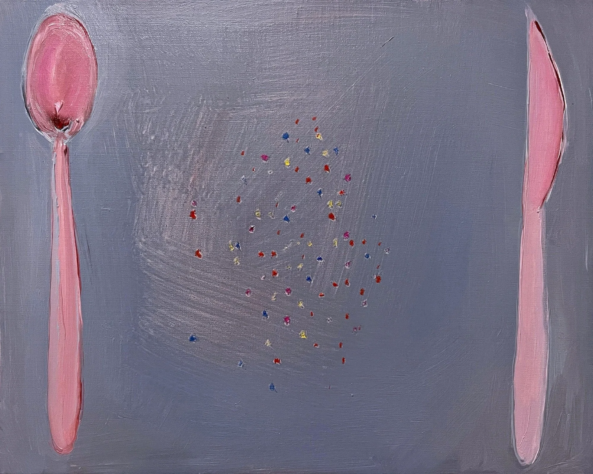  leftovers,   oil on linen 8”x10” 