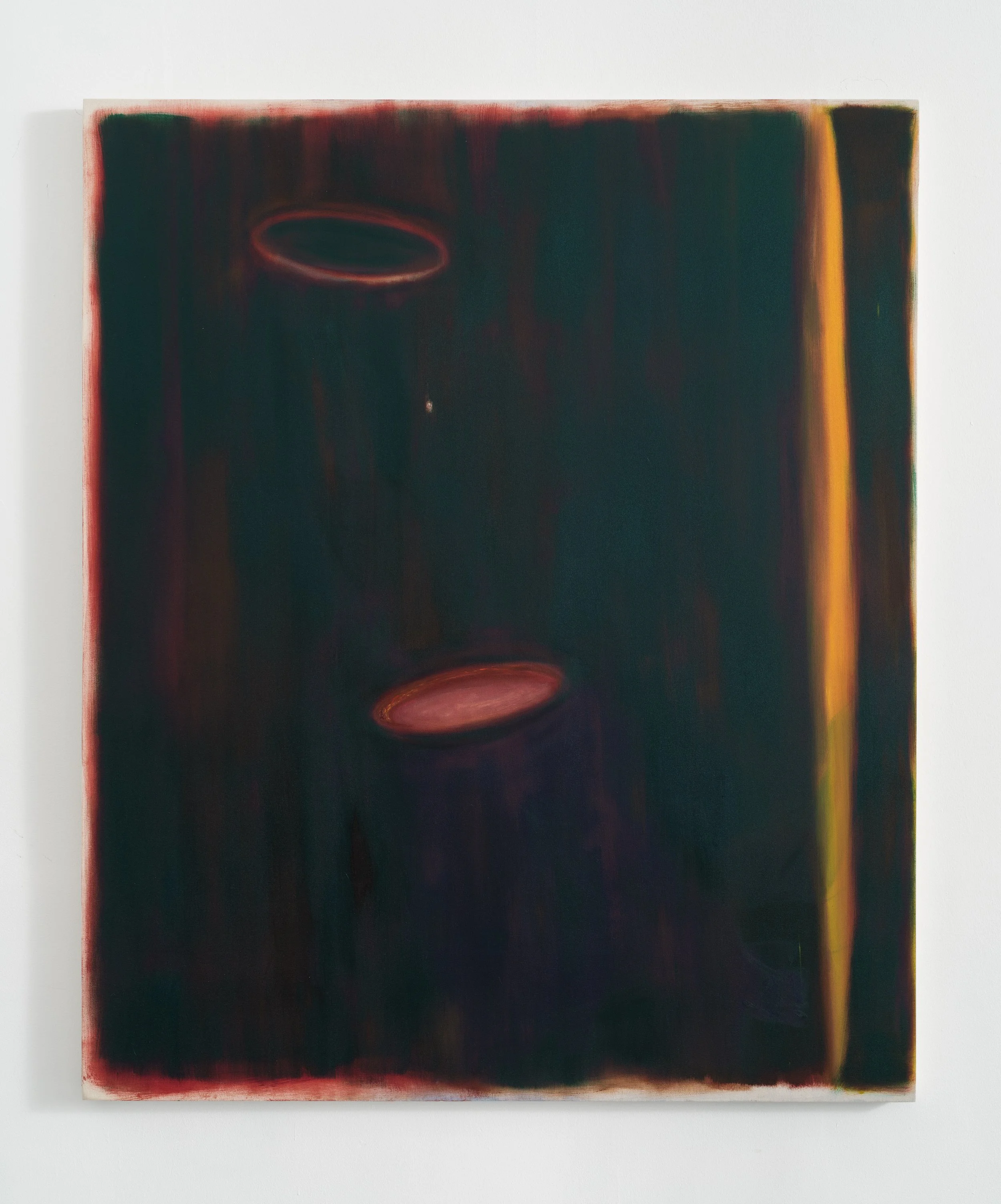  Black hole and stomach  oil and pastel on canvas  72”x60”  image courtesy of Lauren Powell Projects 