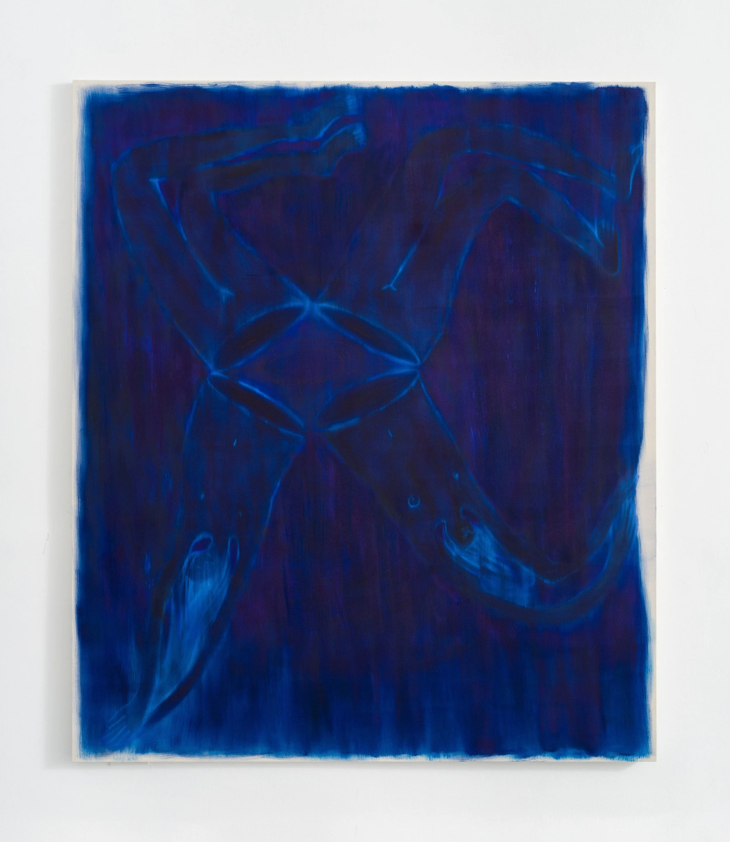  Whirly whisper sister  oil and pastel on canvas  84”x72”  image courtesy of Lauren Powell Projects 