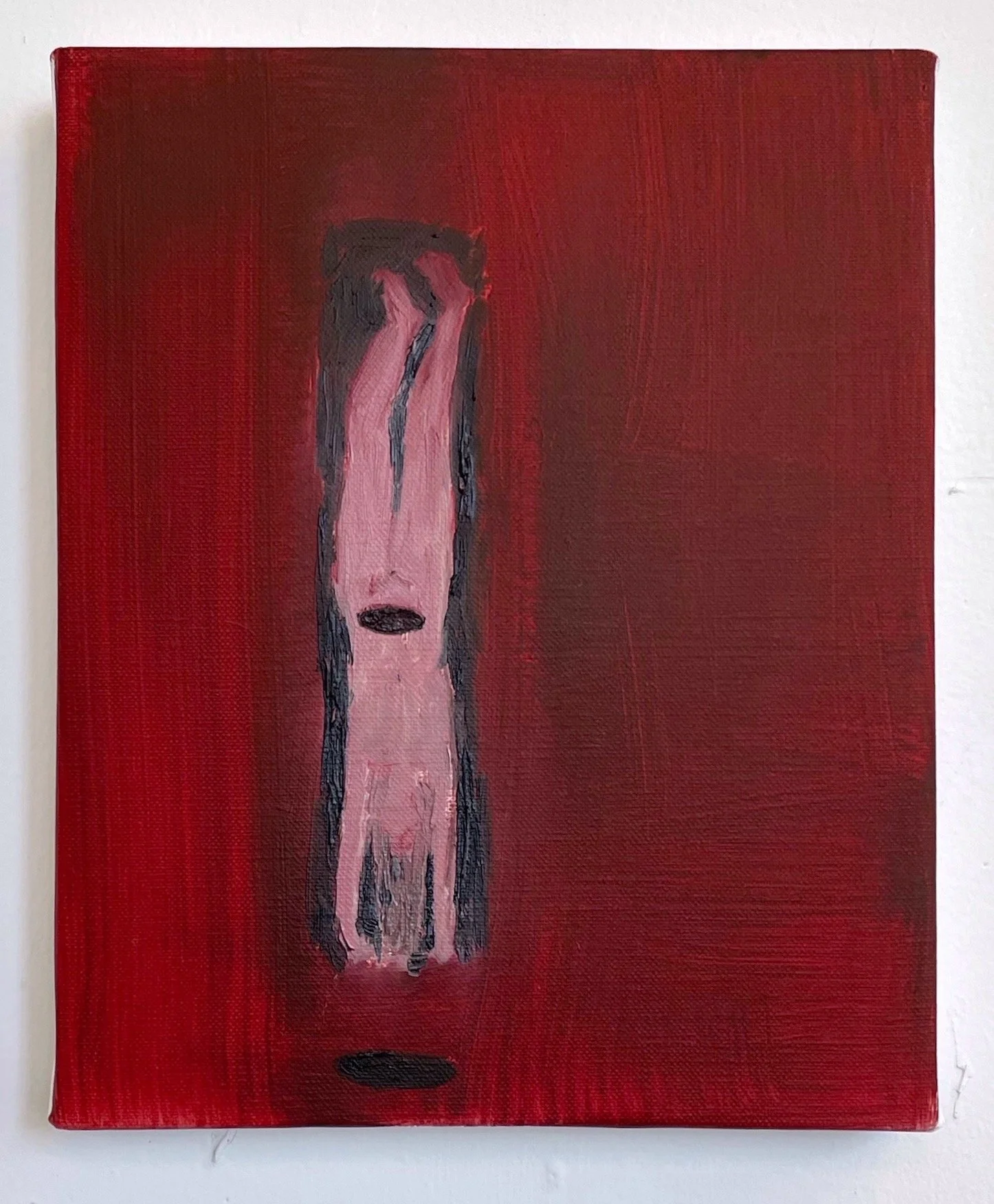  The acrobat  oil on linen   10”x8” 