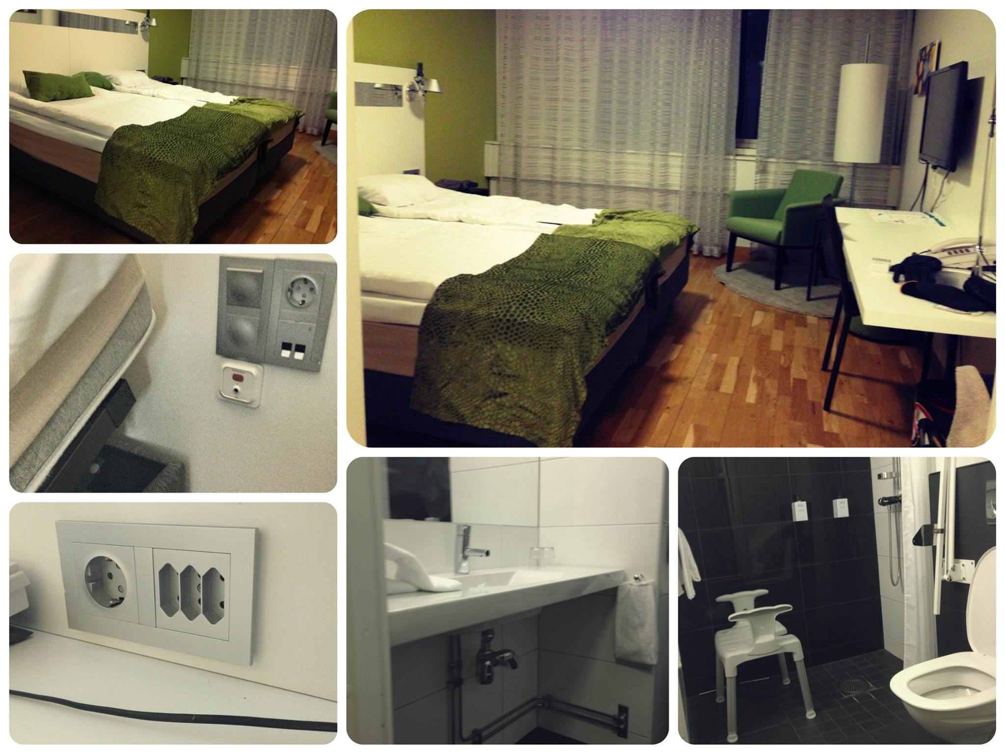 The room was a bit tight for a manual wheelchair, but overall very accessible. 