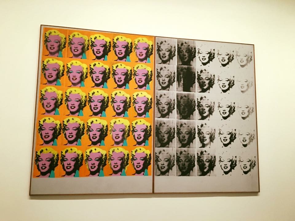 Andy Warhol's Marilyn Diptych is one of art pieces on display at The Tate Modern. 