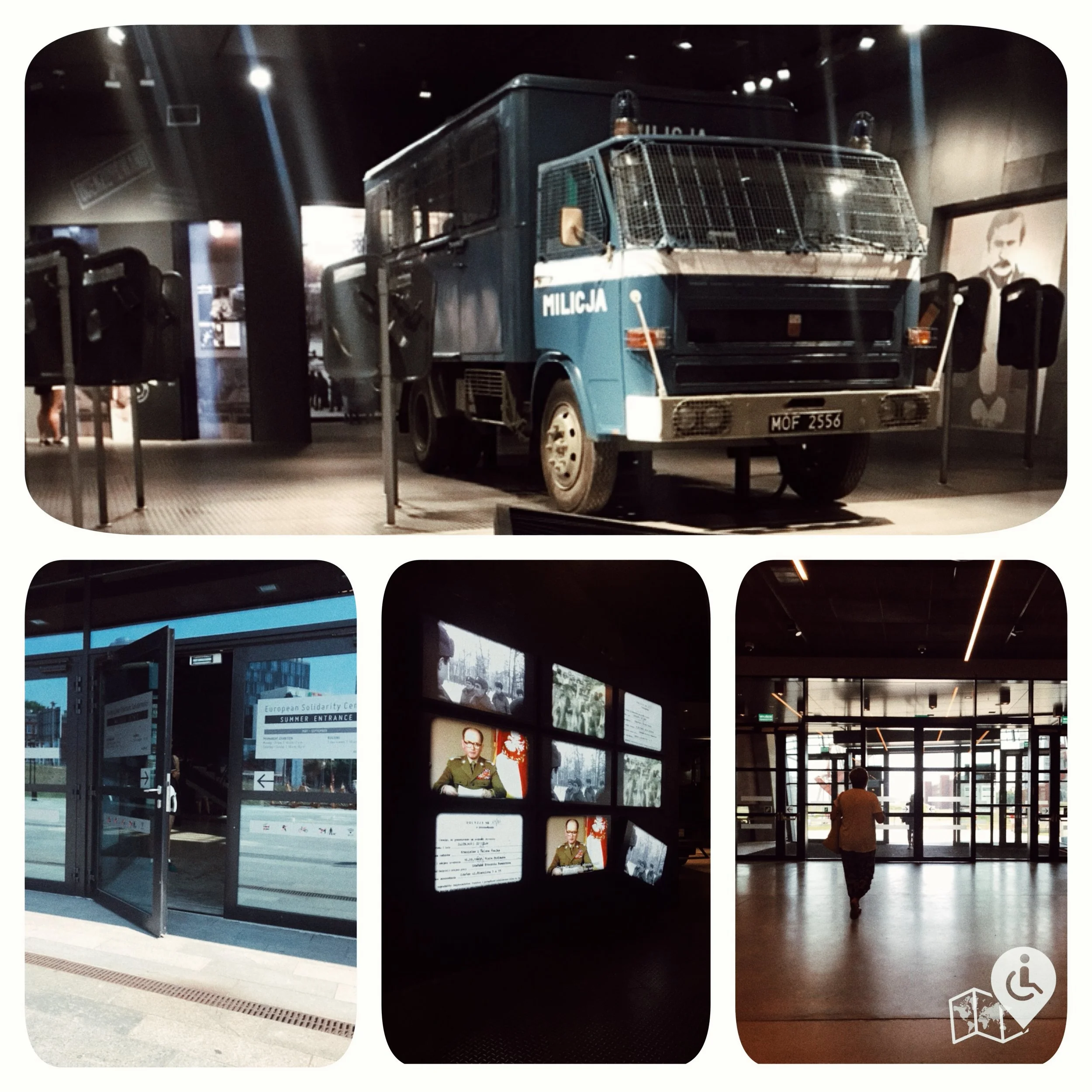 Beautifully designed, the whole building is wheelchair-friendly with spacious toilets, a cafe, and a bookshop. 