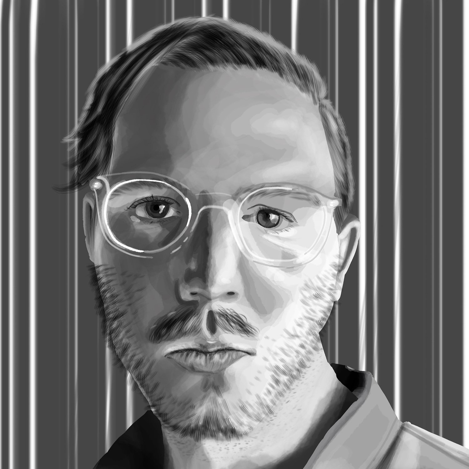 Self-portrait of Alex Blackstaffe