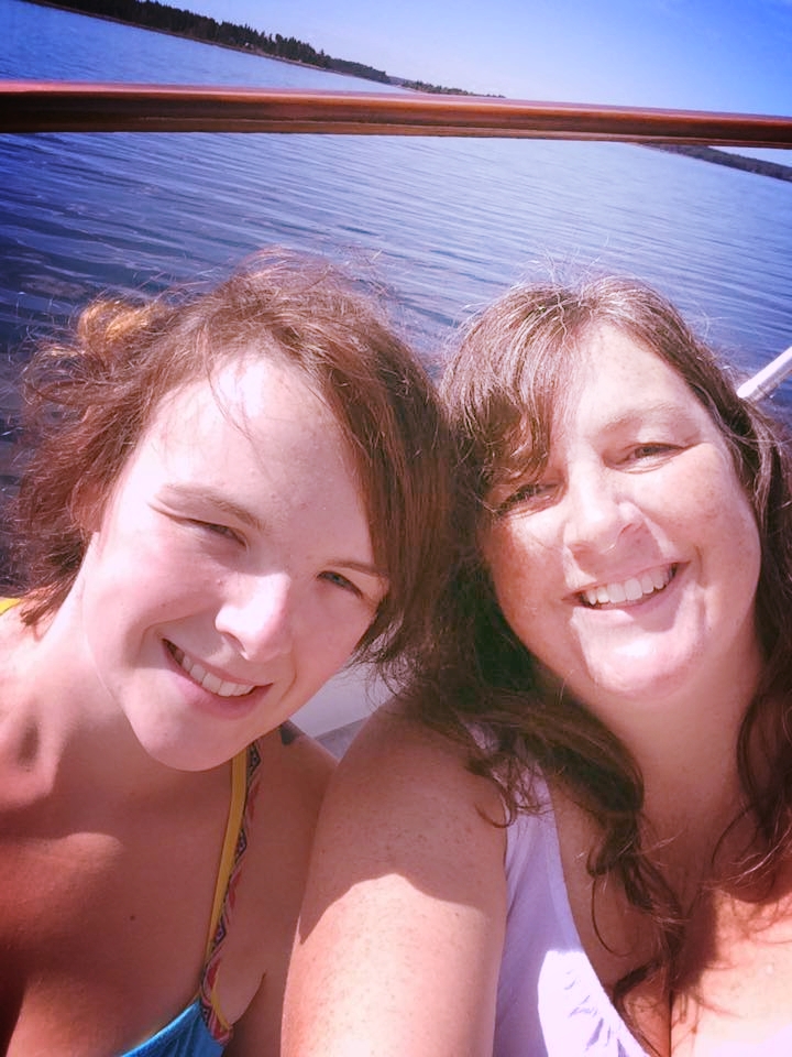 Recent picture of Christine and birth mother Julie.