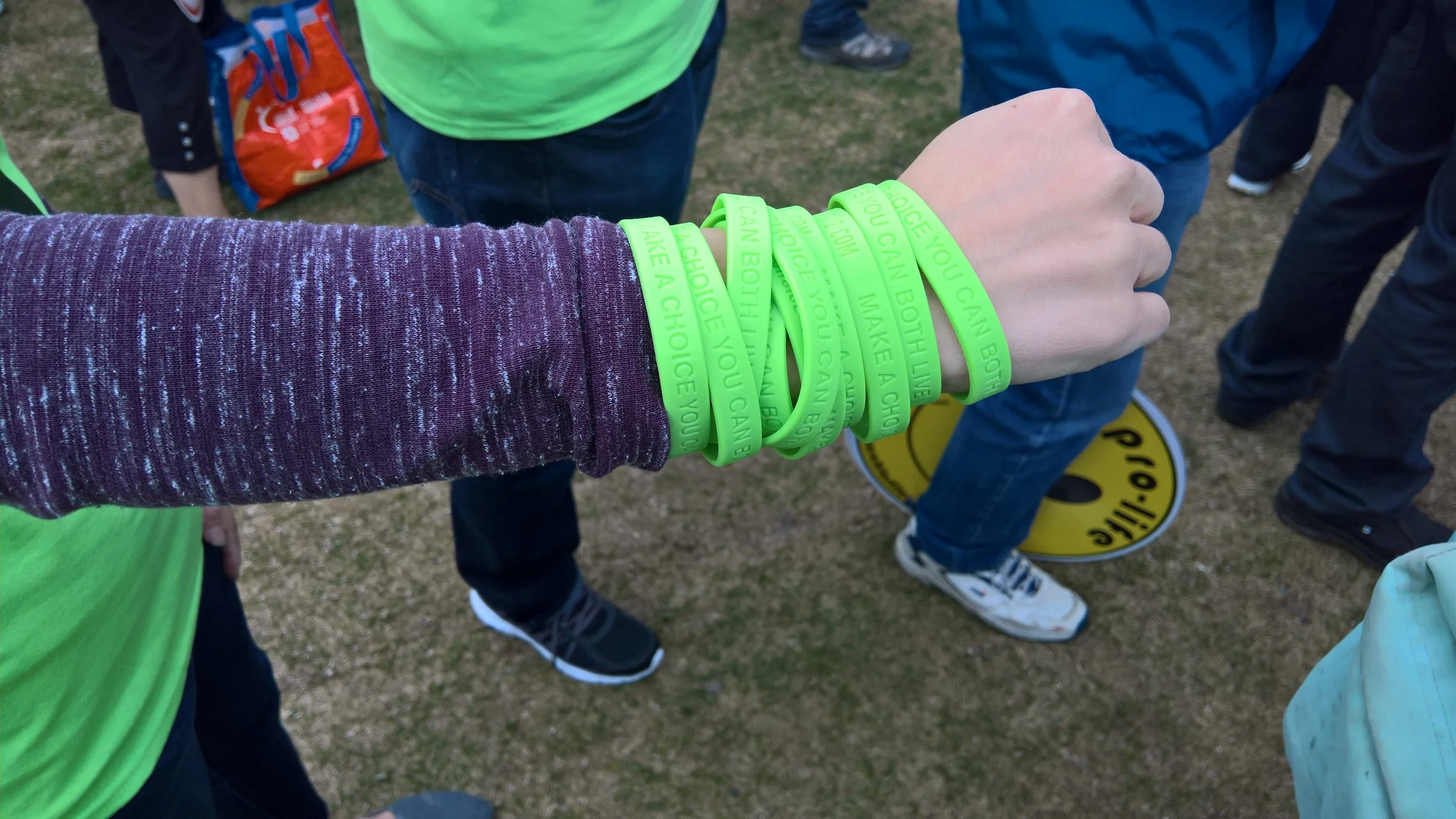 Our free CHOICE42 bracelets were gone in a flash!
