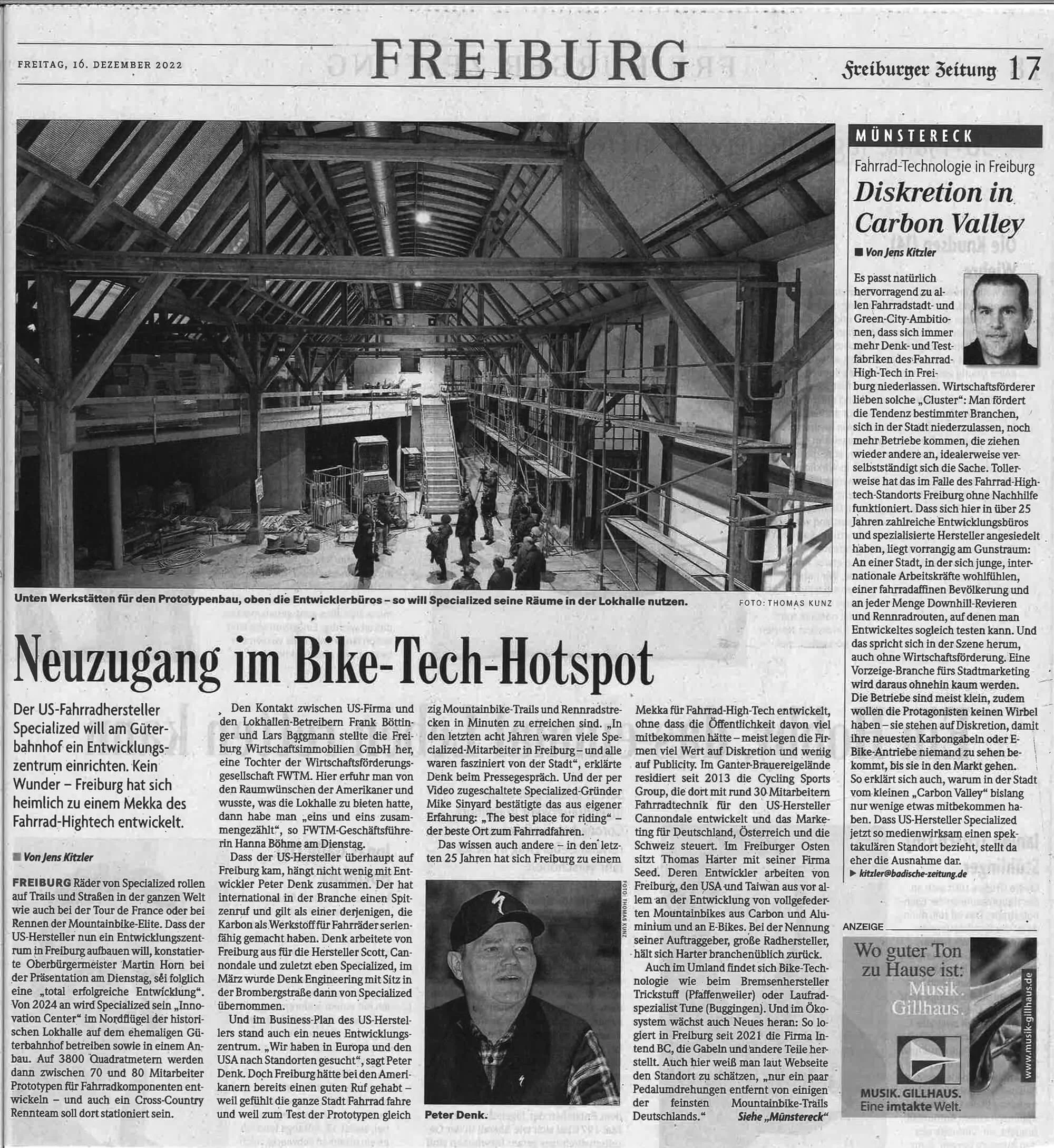 Nezugang im Bike-Tech-Hotspot