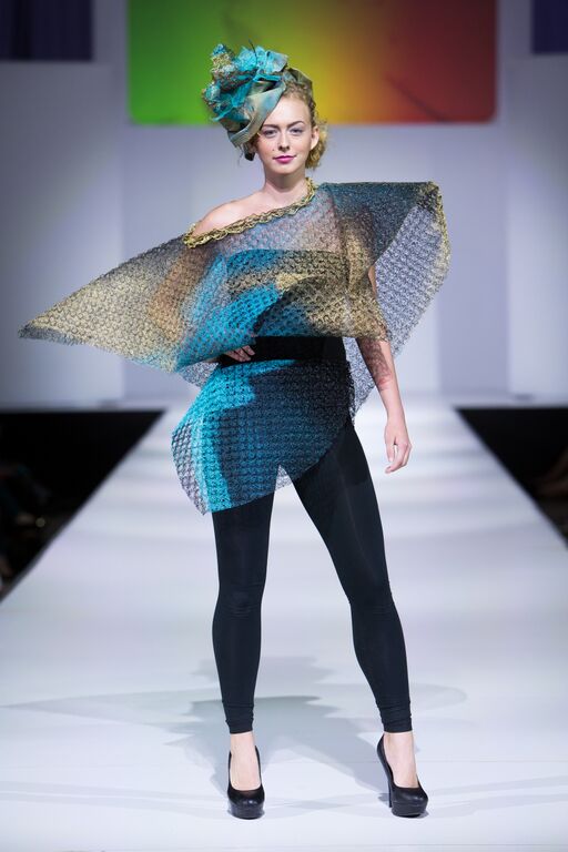 Designer: Judy Bales Model: Develop Model Management Photographer: Heather and Jameson Styling: Urbane Salon and Day Spa