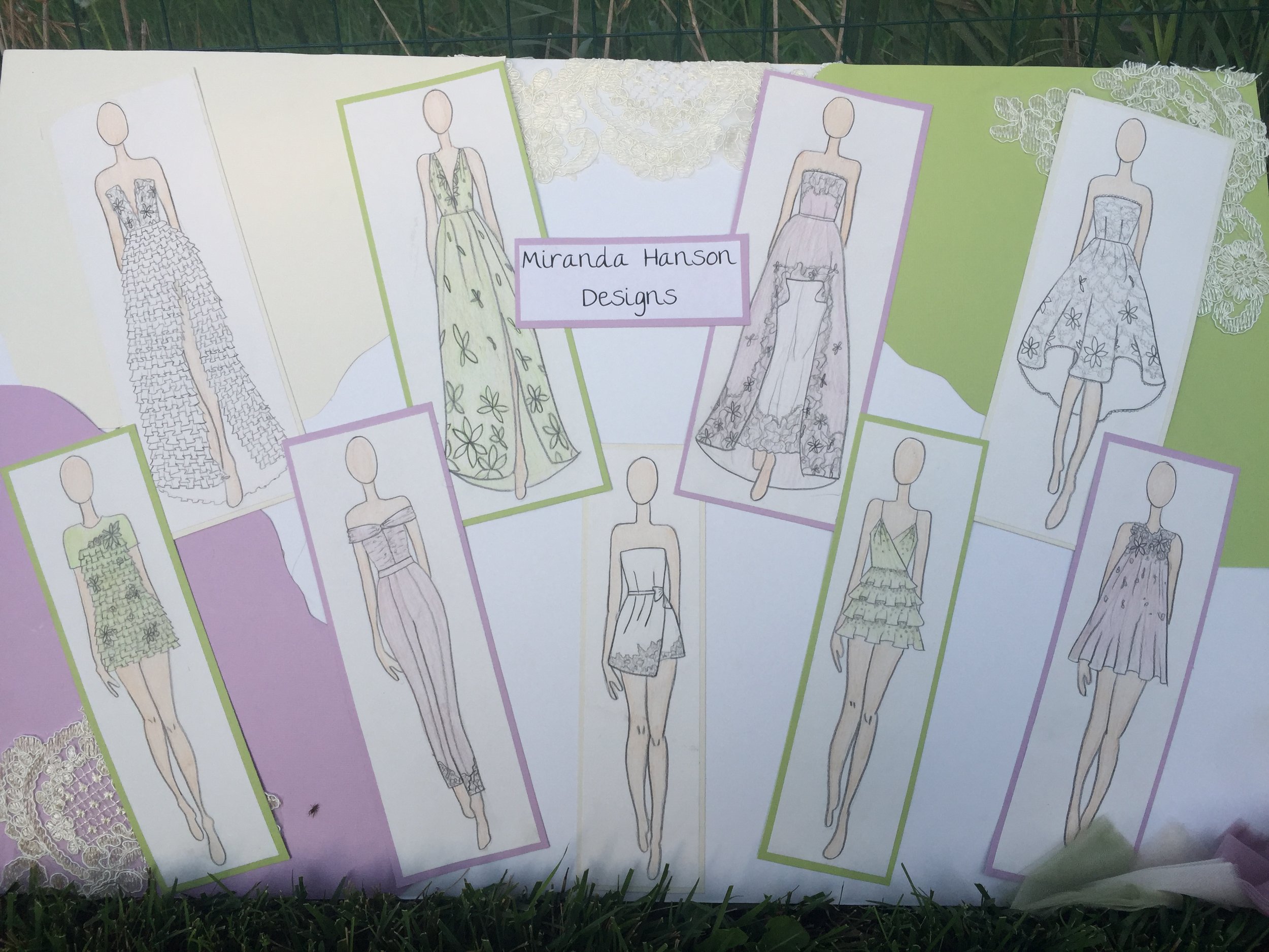 Preliminary sketches for the SS18 collection
