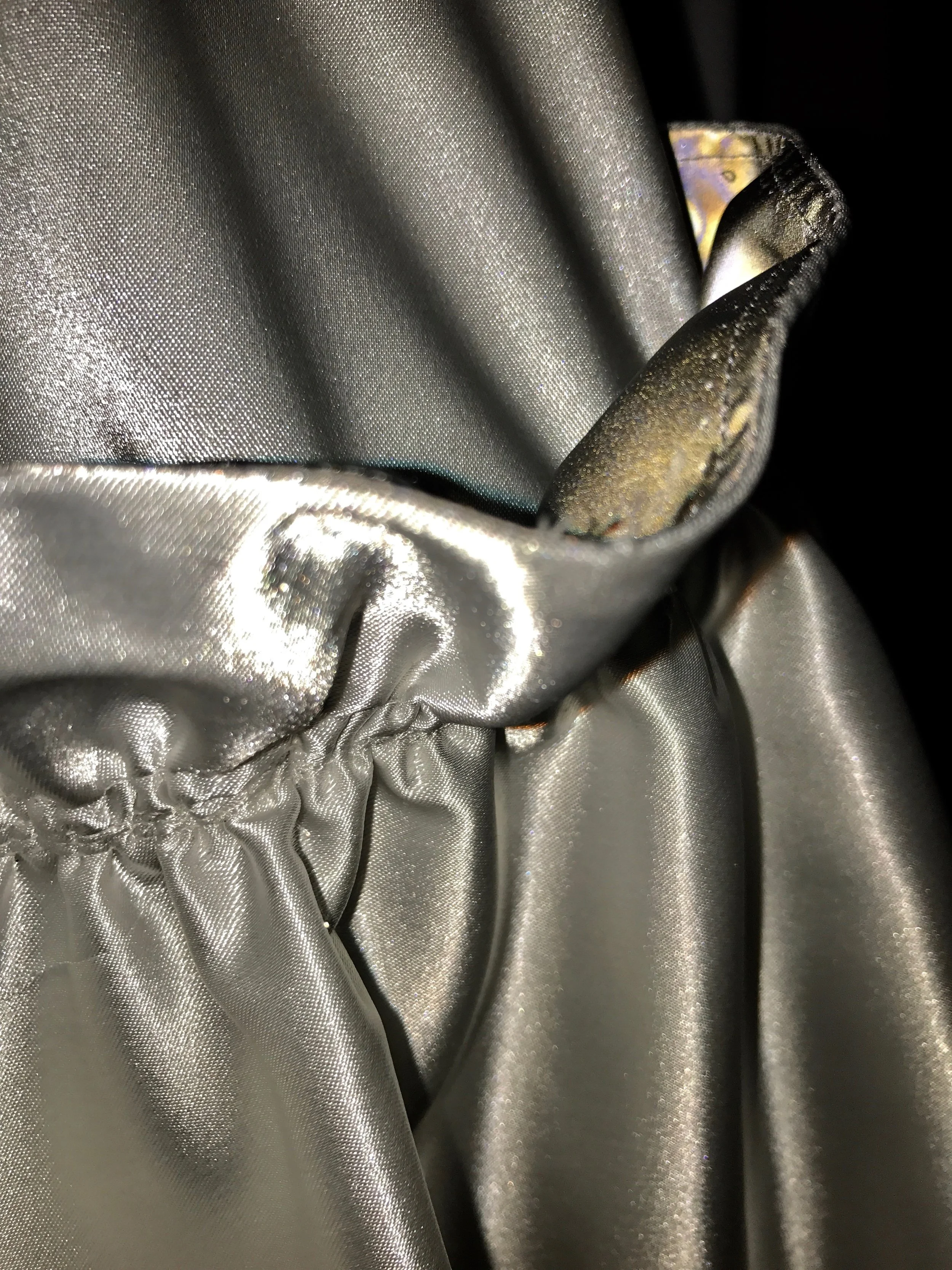 An up close look at the reflective vinyl to be incorporated in essen’s SS18 collection