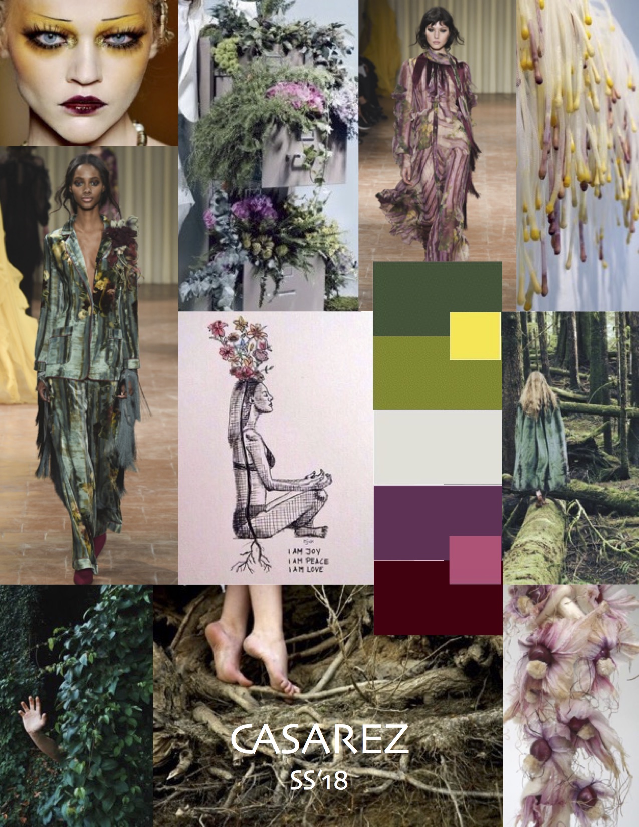 Mood board for the SS18 collection
