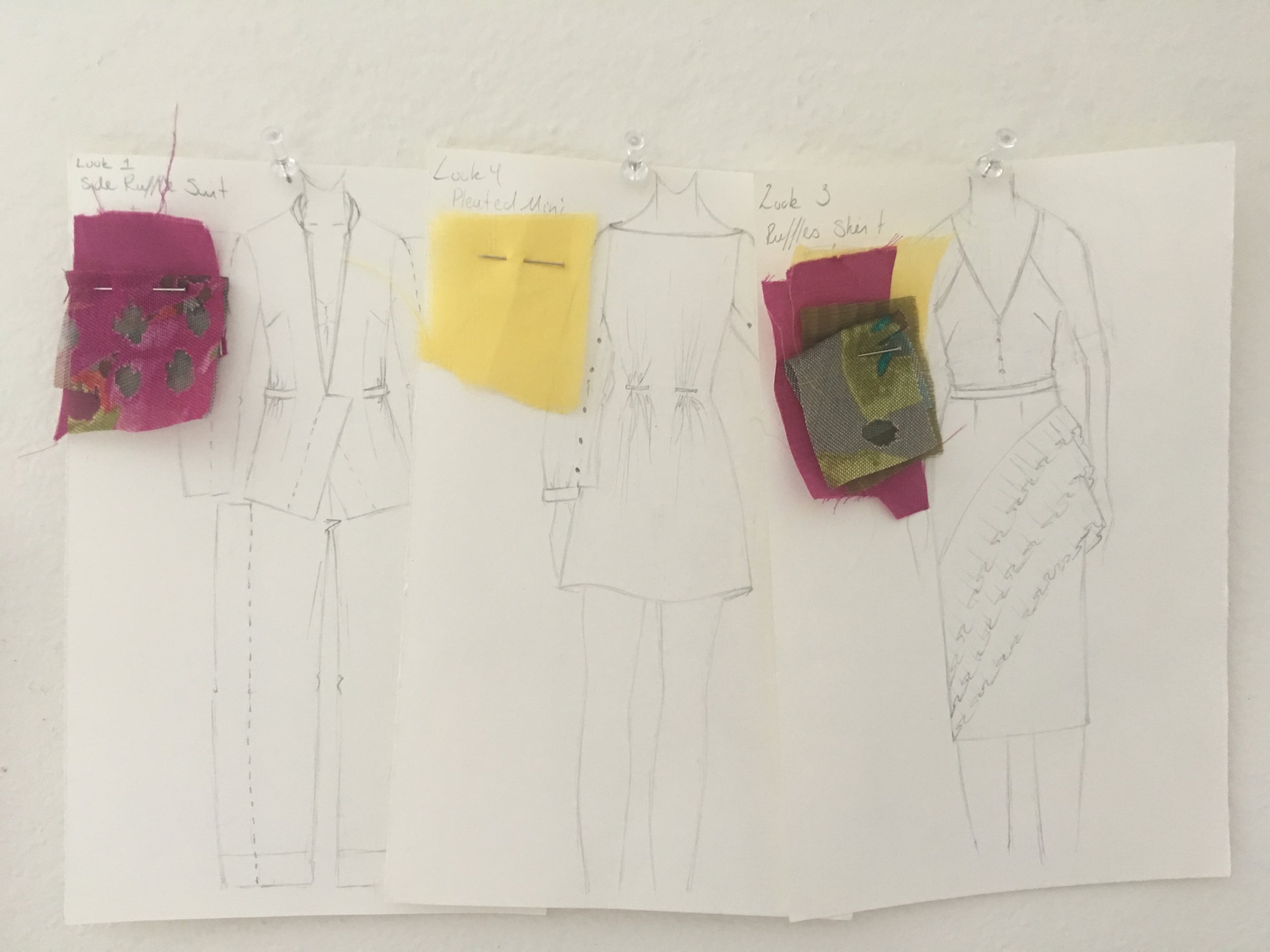 Sketches of the SS18 collection