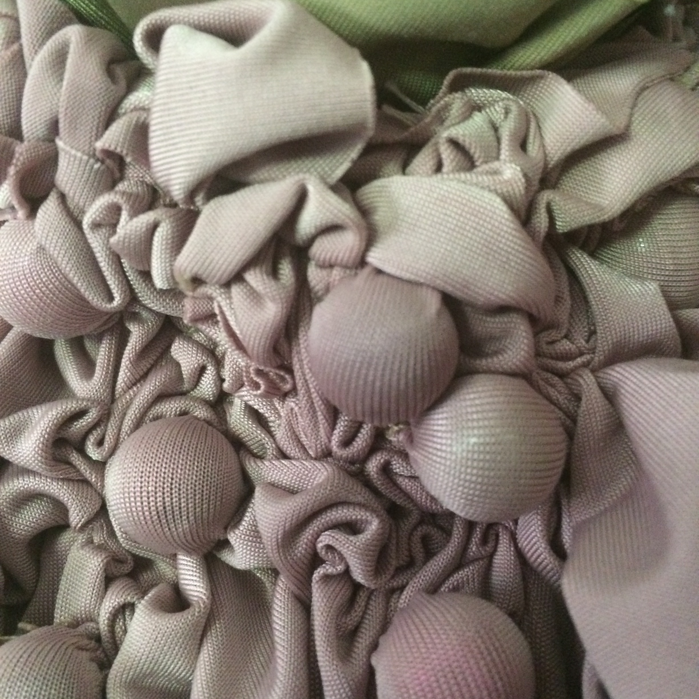 A sneak peek of some fabric manipulation being used on the SS18 collection