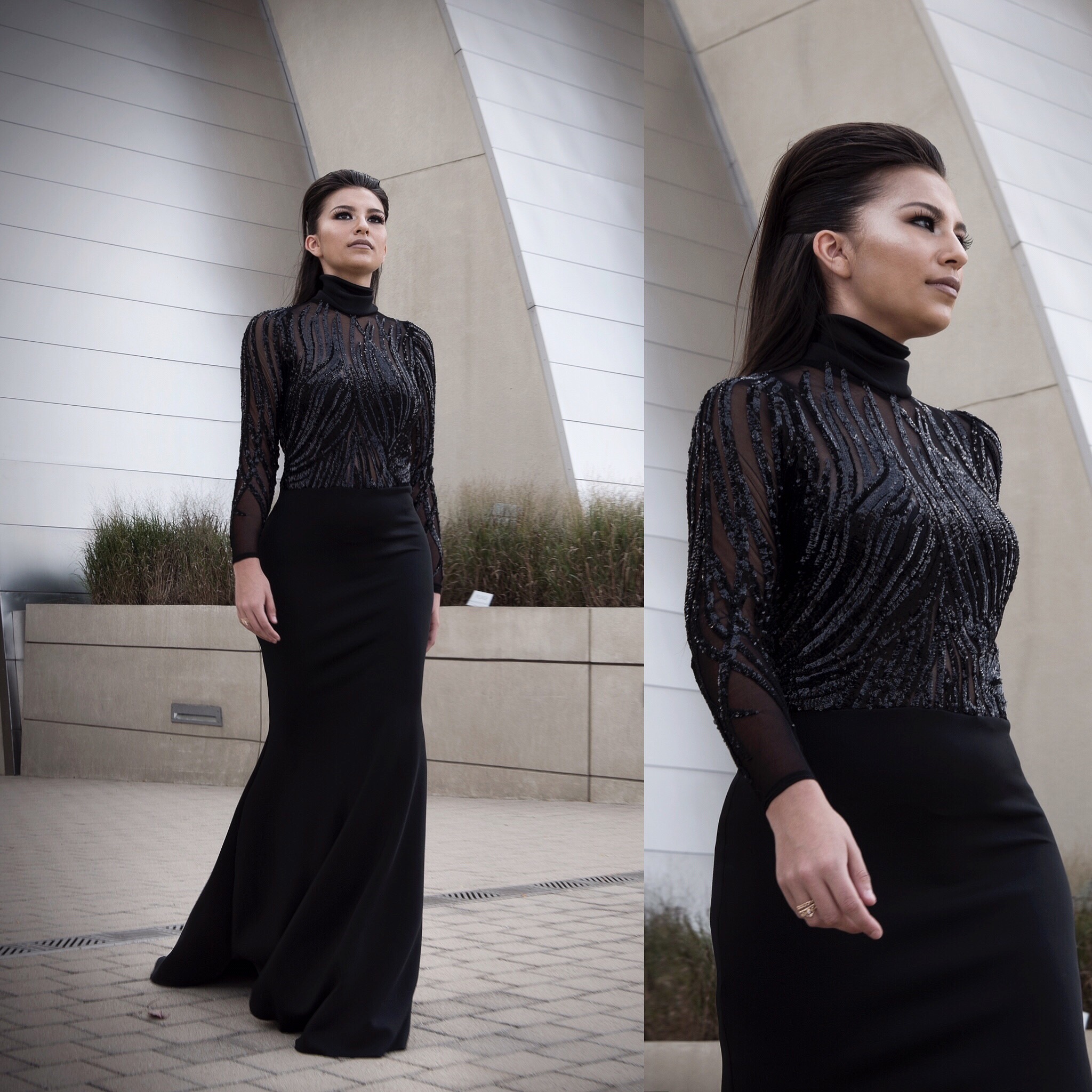 Custom-made Prom gown.