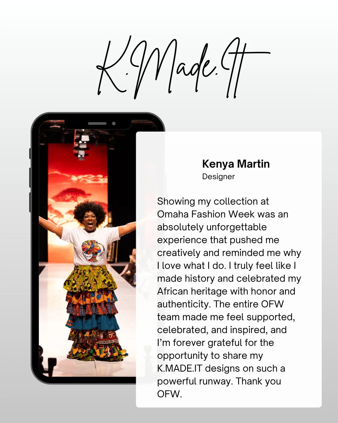 ⭐️We asked and they shared! Our headliners last season had such wonderful things to say about their experience with us! We truly feel so lucky to have such talented designers who are invested in the Omaha fashion community and continue to create and