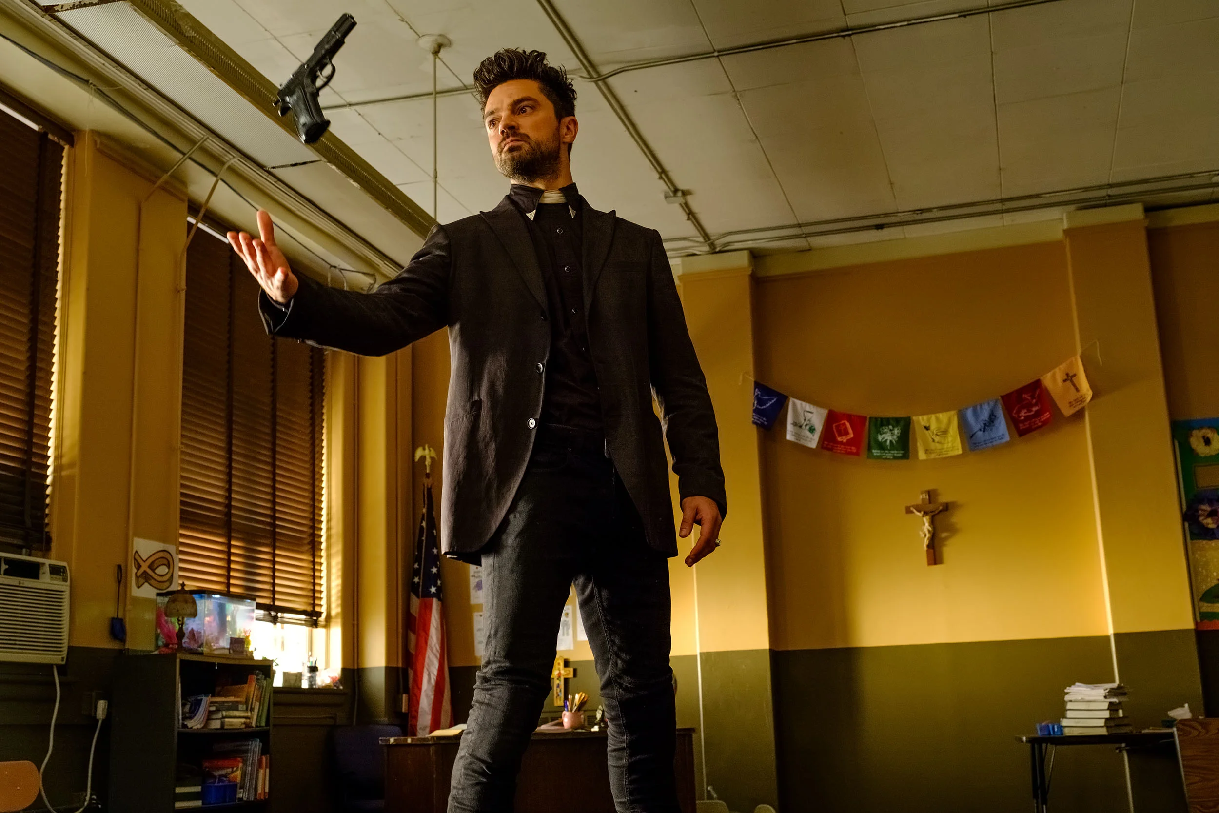 Dominic Cooper as Jesse Custer. Alfonso Bresciani/AMC/Sony Pictures Television