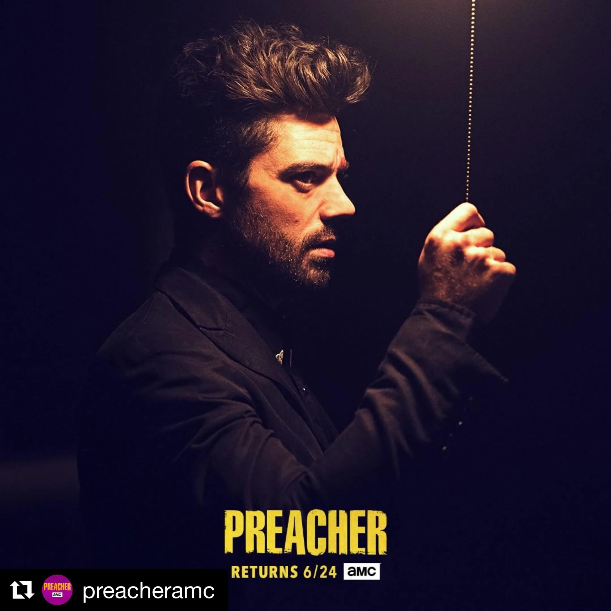 Dominic Cooper as Jesse Custer. Photo: Alfonso Bresciani/AMC/Sony Pictures Television
