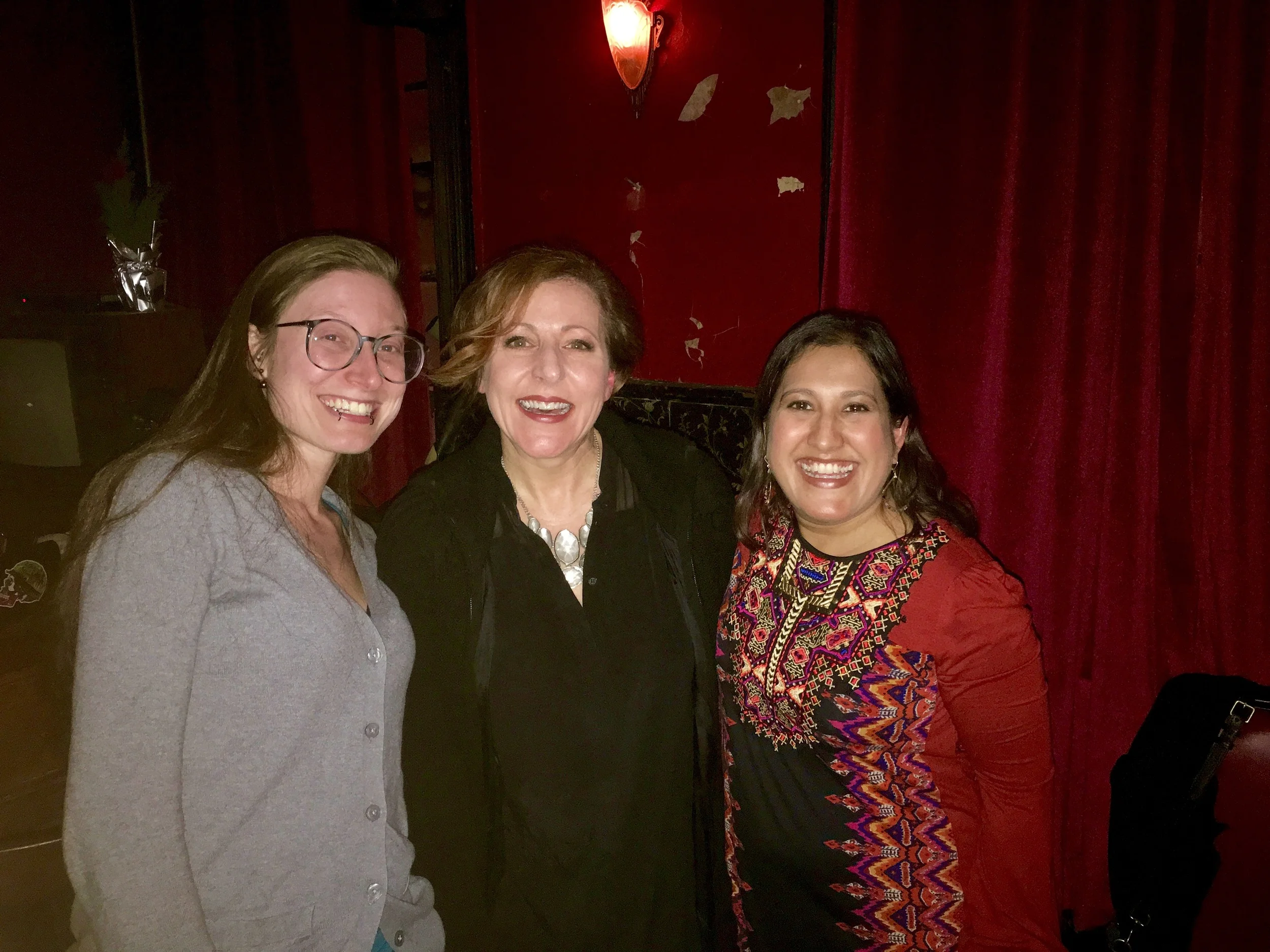 L to R: Ilana Masad, Charlie Schroder, and Kavita Das