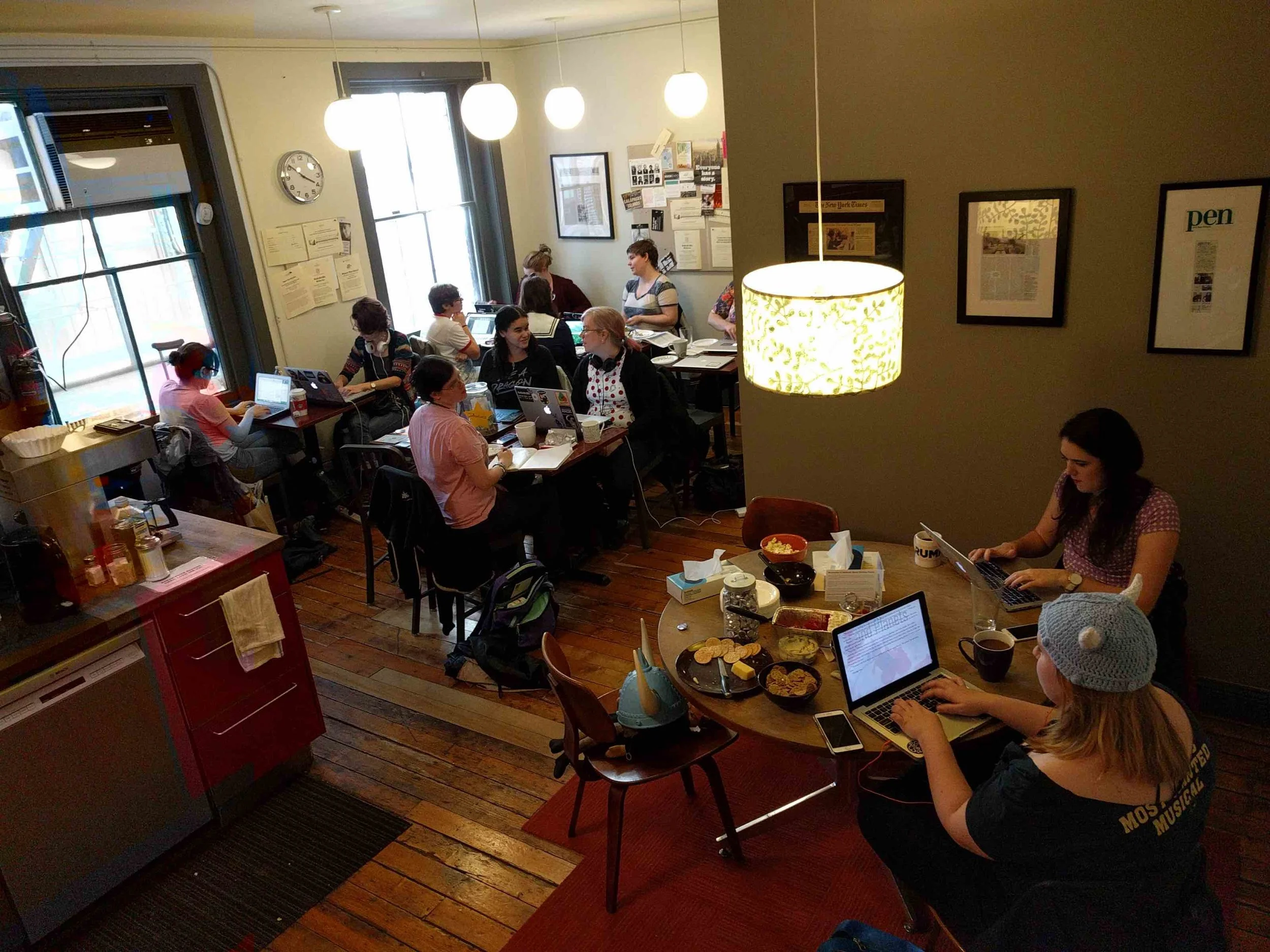 Above: 2013 NaNoWriMo write-in at Paragraph.