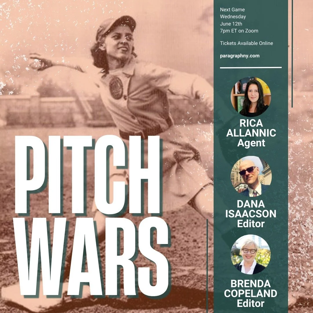 Tonight! Dare I say our most fun event? It's all about book ideas, and what works and does not work when marketing those book ideas to an agent and publisher. Come out to give a one-minute elevator pitch to our very experienced, hilariously funny pan