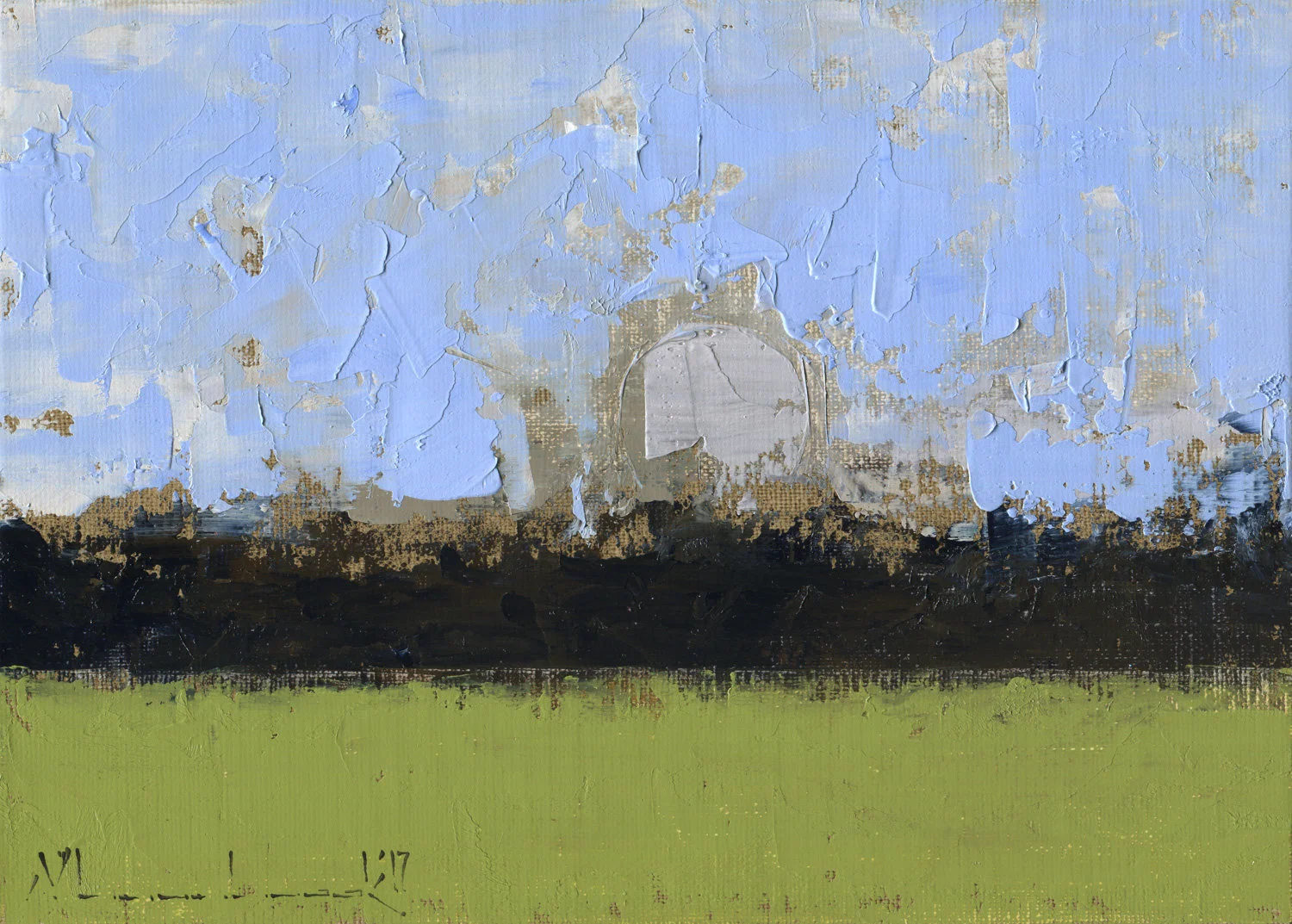 Spring Moon, Spring Green (2017) Sold