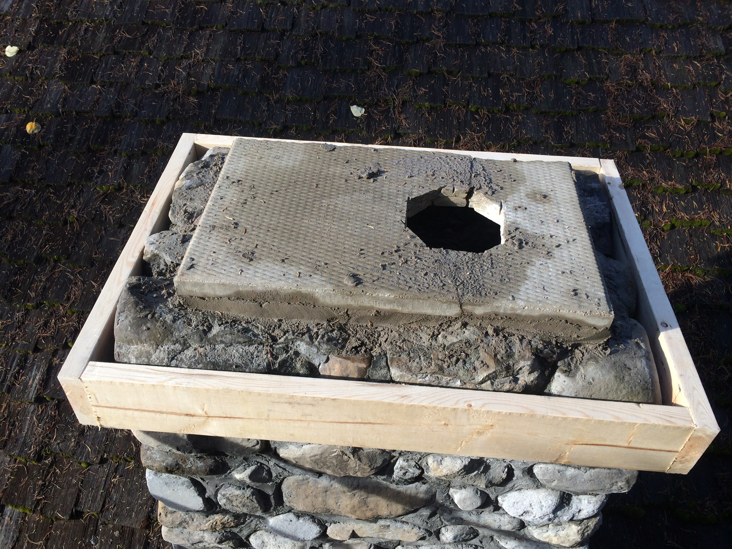  Re-capping a chimney (step 3) 