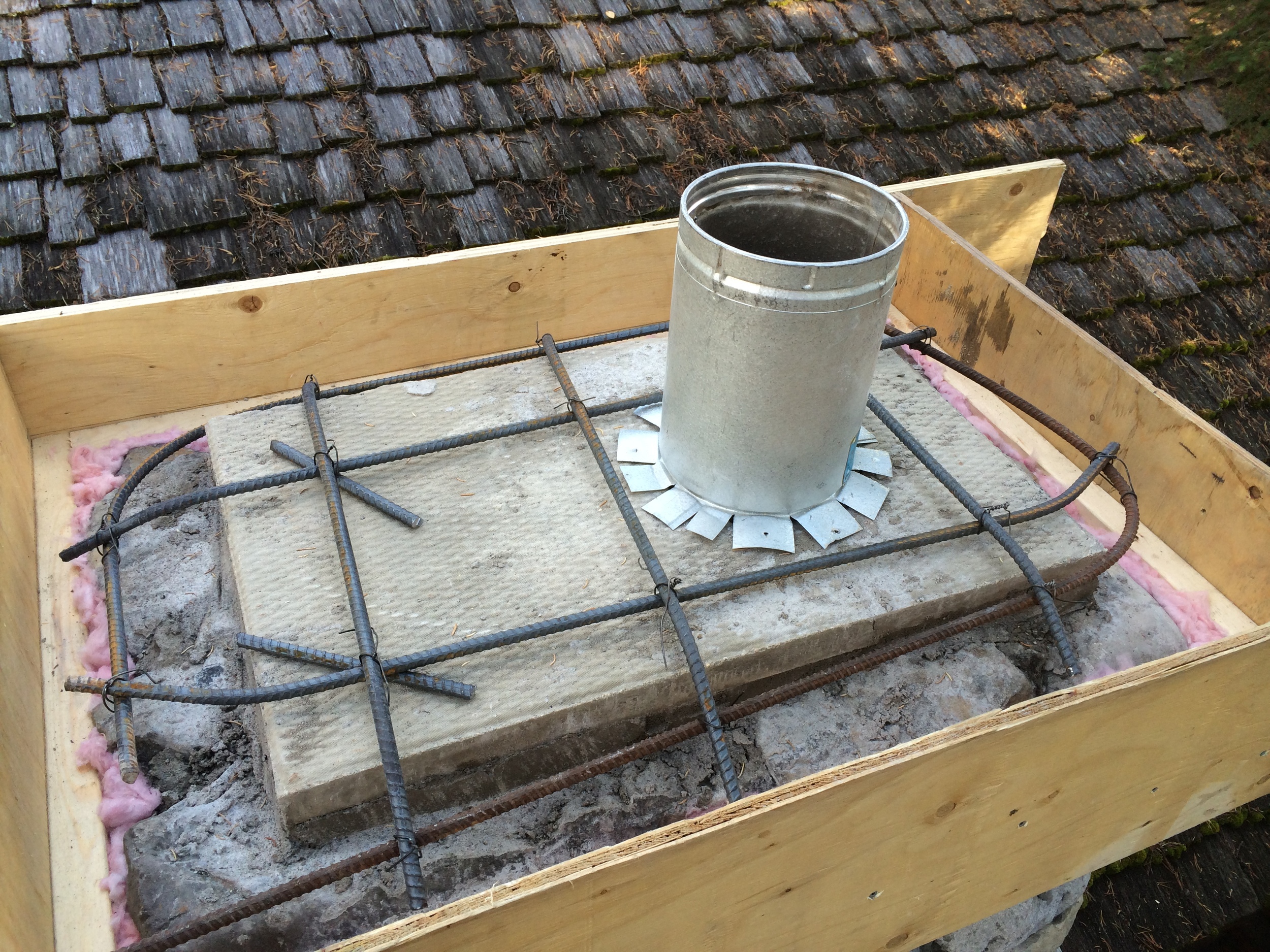  Re-capping a chimney (step 4) 