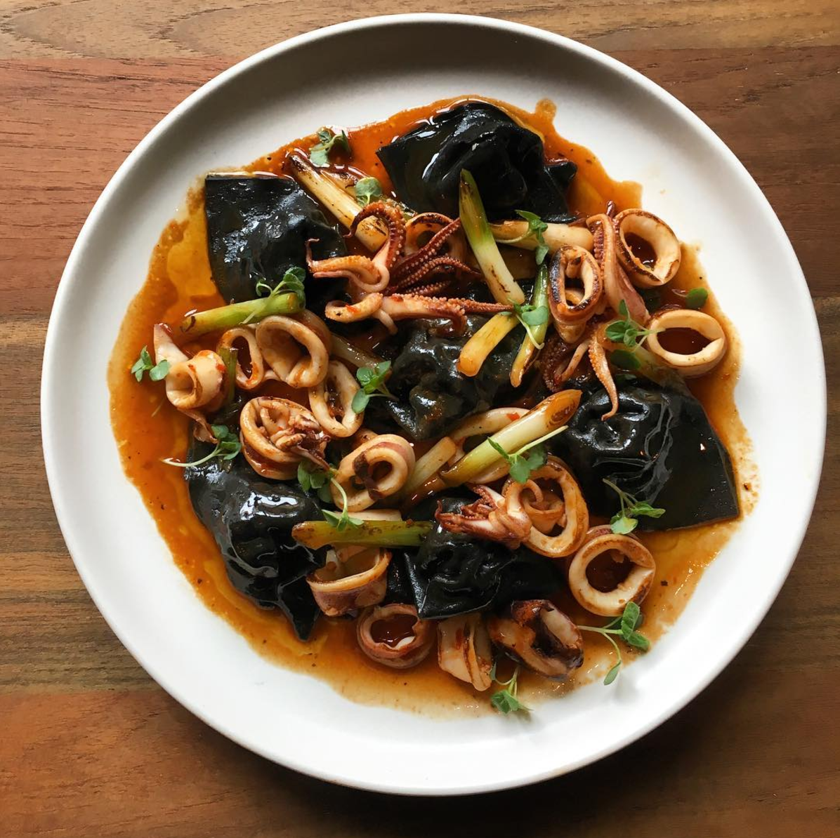 For Squid Ink Wontons: Mister Jiu's 28 Waverly Pl, San Francisco, CA 94108