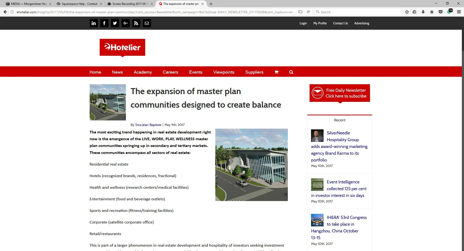 The Expansion of Master Plan Communities - Ehotelier.com