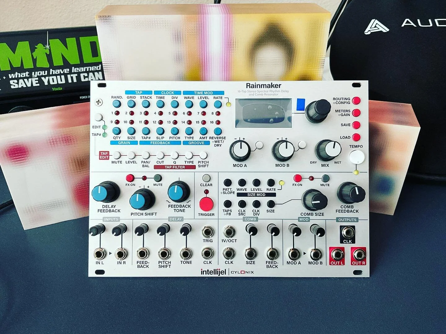 After a year of waiting, my @intellijel Rainmaker is finally here! Very excited to start playing with this to see what kind of crazy delay effects this thing can create! 

#gameaudio #sounddesign #eurorack #modular #Intellijel #Rainmaker