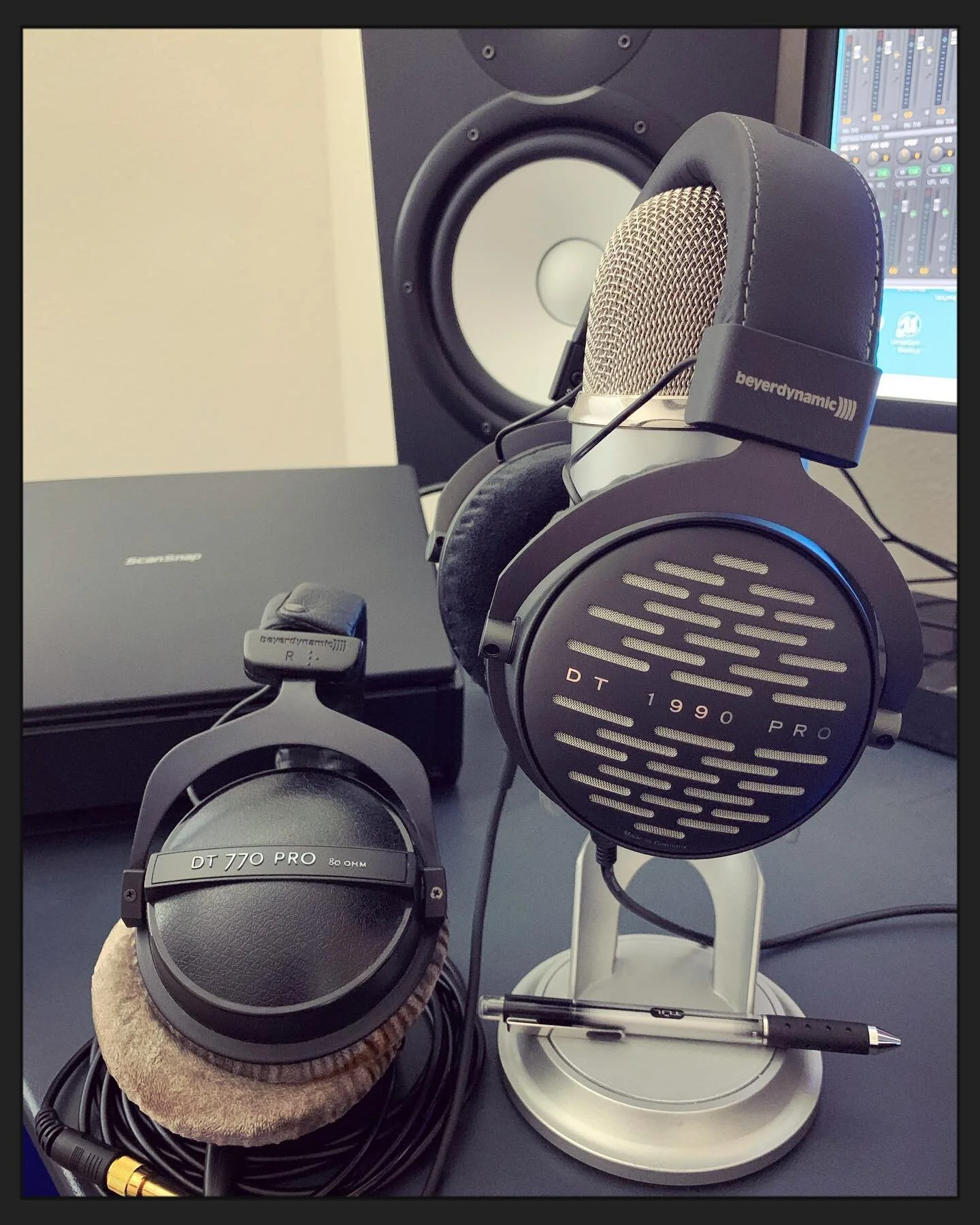 After 14 years of faithful service, it's time I finally retire my DT 770 Pro #headphones and upgrade them to these beautiful @beyerdynamic DT 1990 Pros! My wonderful wife bought them for me for my #birthday. Definitely loving them so far! #sounddesig