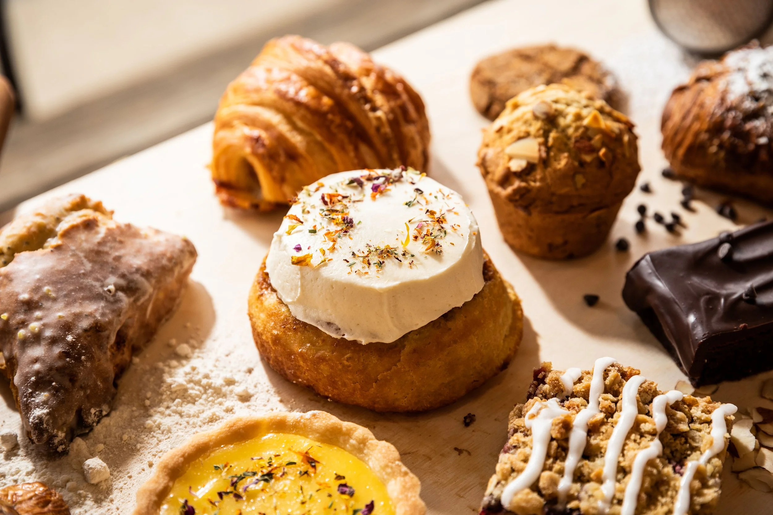 Assorted flowered pastries_close side view.jpg